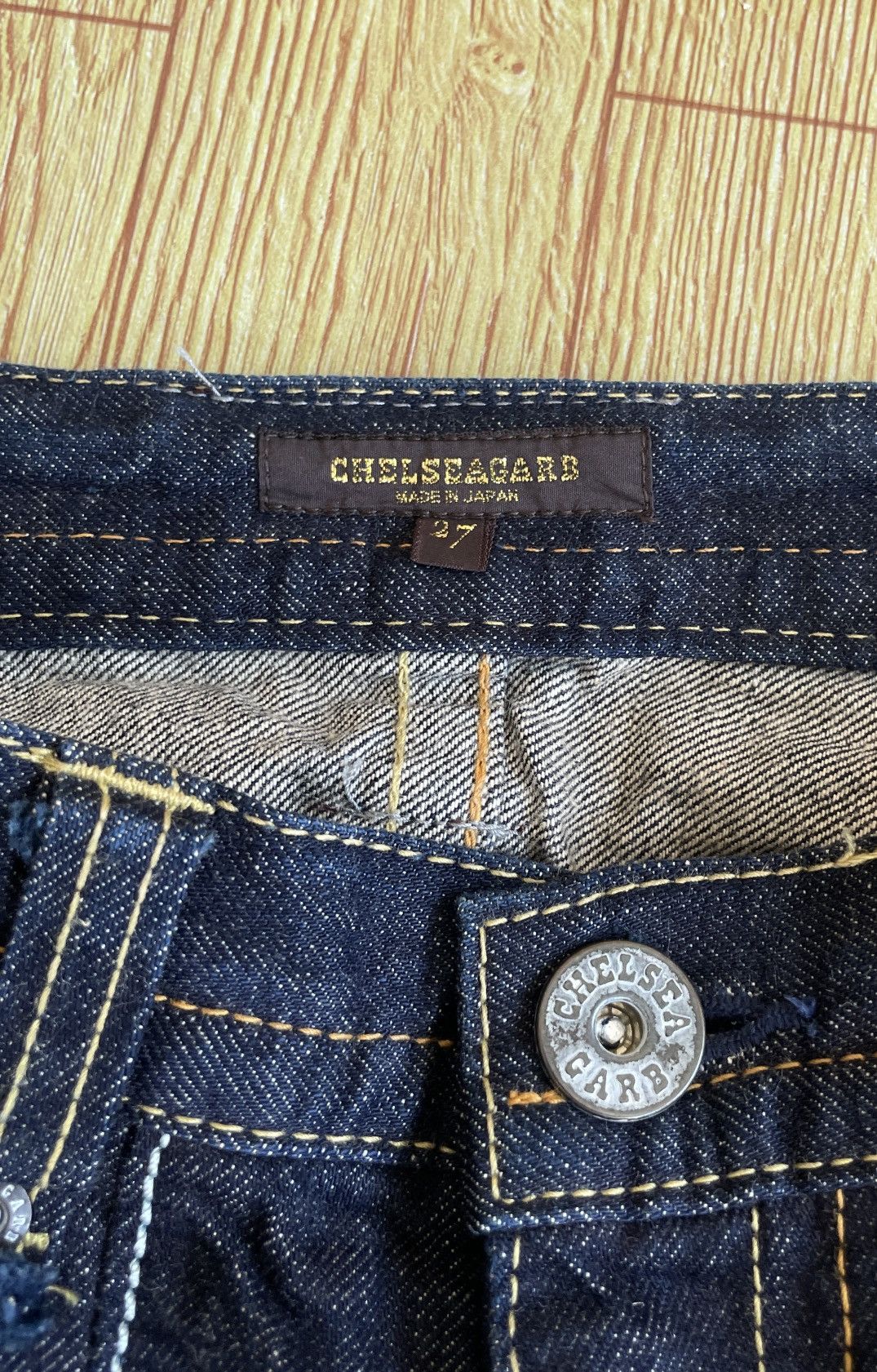 Le Grande Bleu (L.G.B.) Very Rare Vintage Brand Chelsea Gard Flared Jeans 1990s Size US 27 - 9 Thumbnail