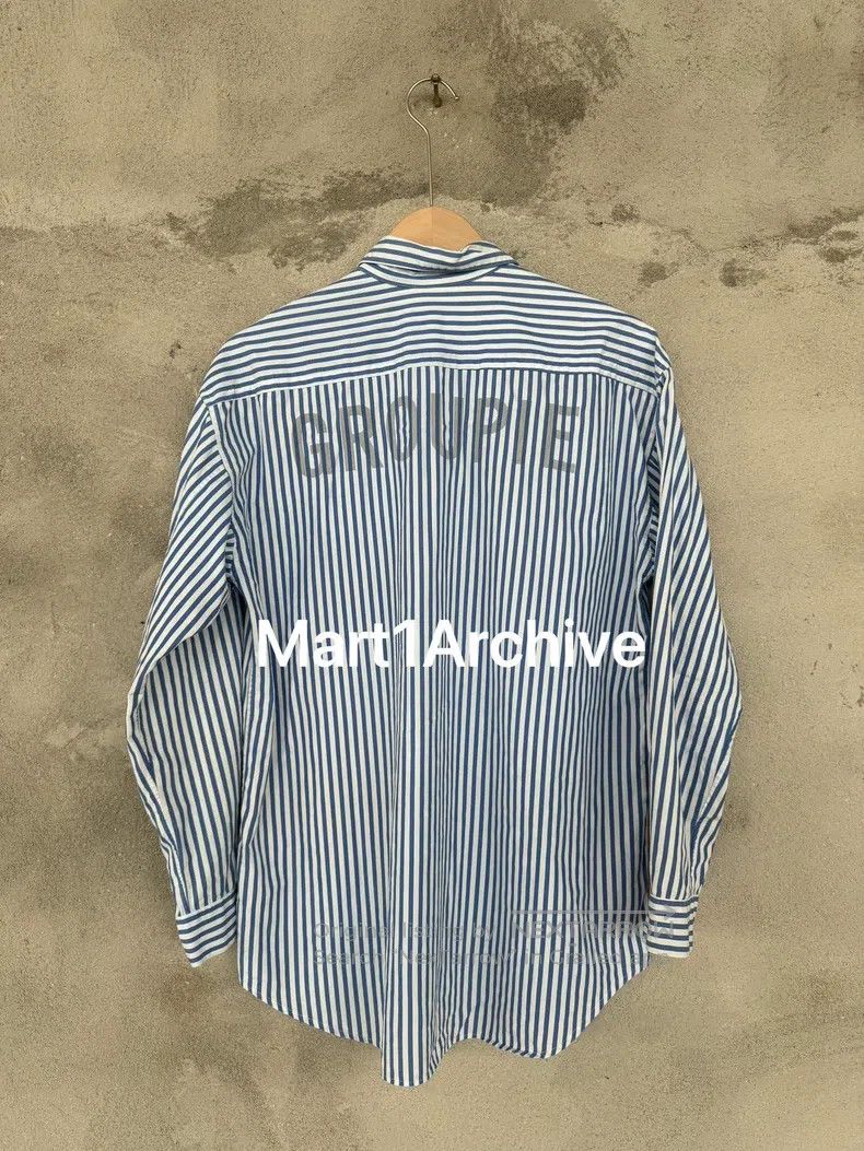 UNDERCOVER Blue striped shirt