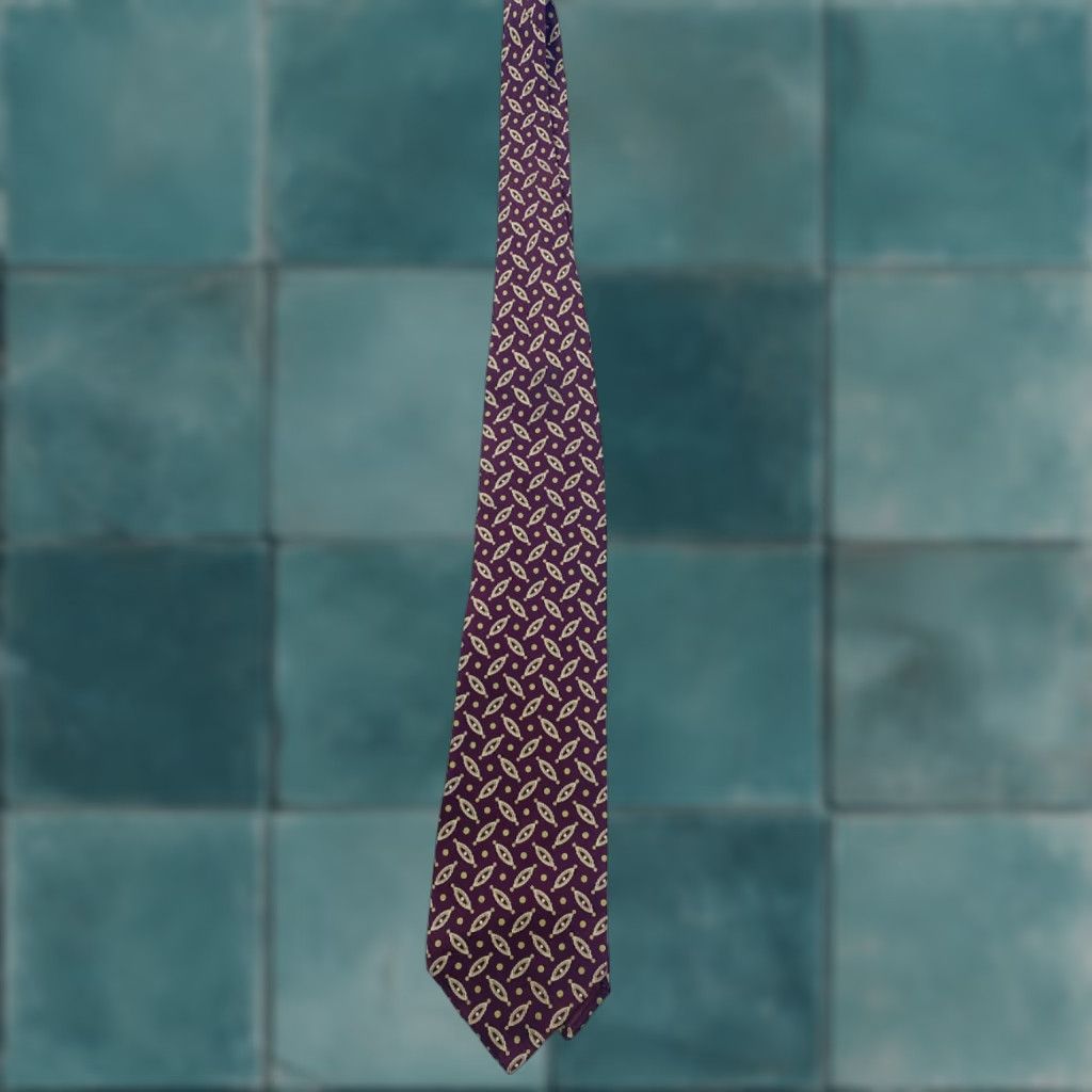 Giorgio Armani Giorgio Armani Cravatte Tie Mens Multicolor Silk Geometric Pattern Tie Mens Italy Size ONE SIZE - 1 Thumbnail