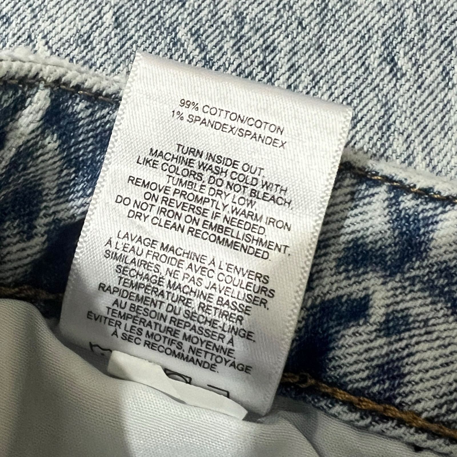 Other Miley Pop Crop Bootcut Jeans - Raw Hem Edge Zip Fly Button Size 32" / US 10 / IT 46 - 9 Thumbnail