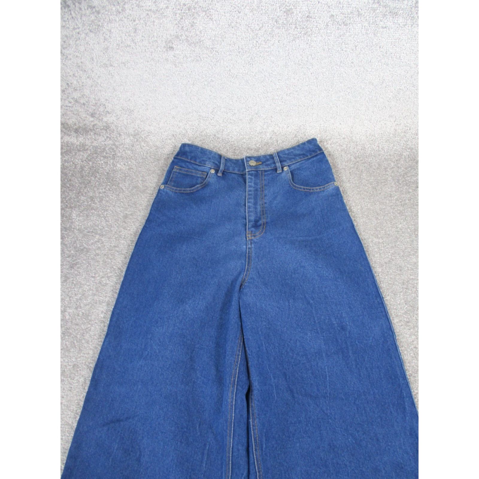 Denime VINTAGE Rae Feather Women's Jeans Wide Leg High Rise S Medium Wash Denim Casual Size 28" / US 6 / IT 42 - 2 Thumbnail