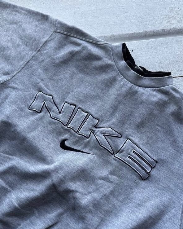 Nike GRAIL🚨90s Nike Big Logo Swoosh Oversized Sweatshirt y2k rare Size US S / EU 44-46 / 1 - 4 Thumbnail