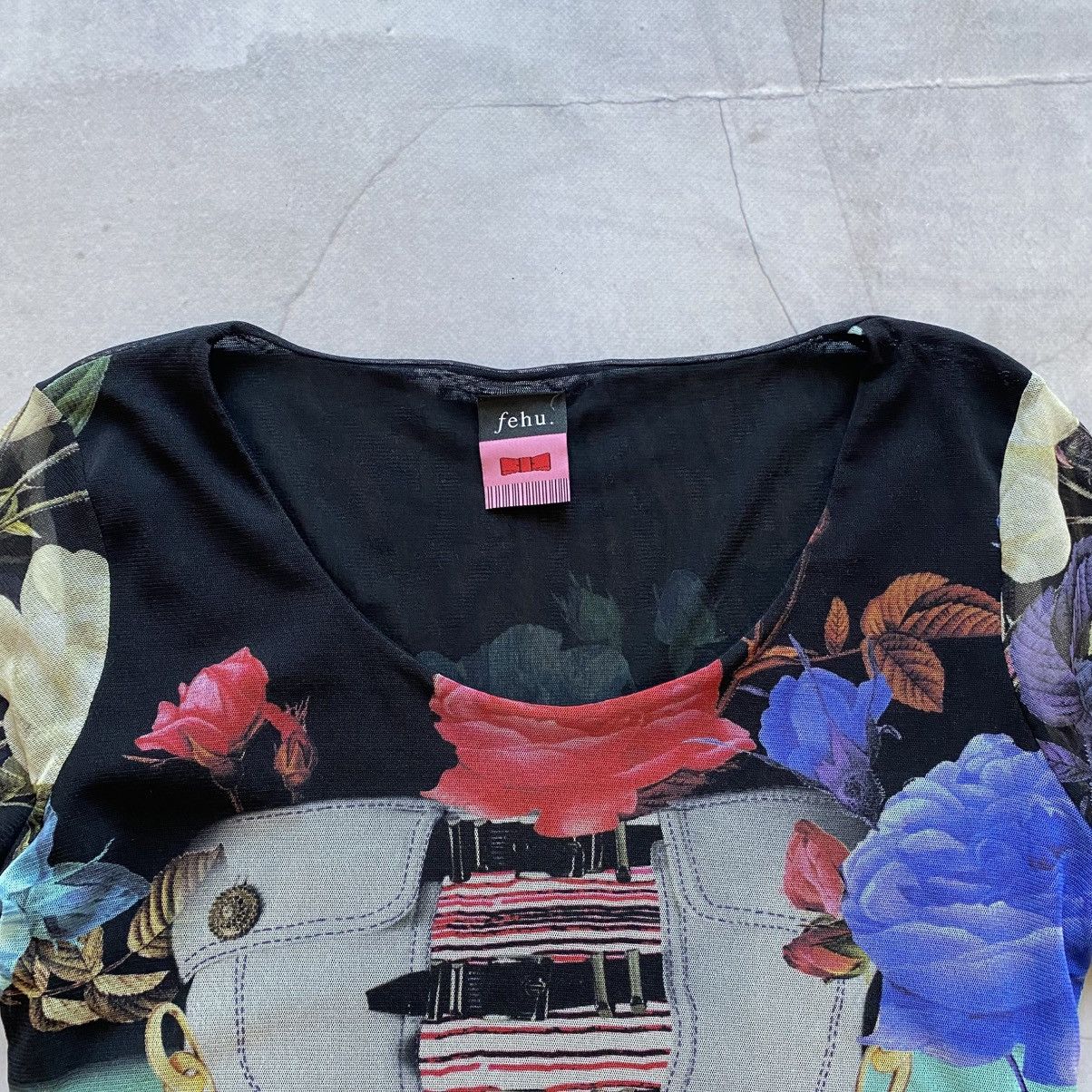 Cop Copine Abstract Mesh Hysteric Glamour Gaultier Vibe Long Sleeve Size XL / US 12-14 / IT 48-50 - 6 Thumbnail