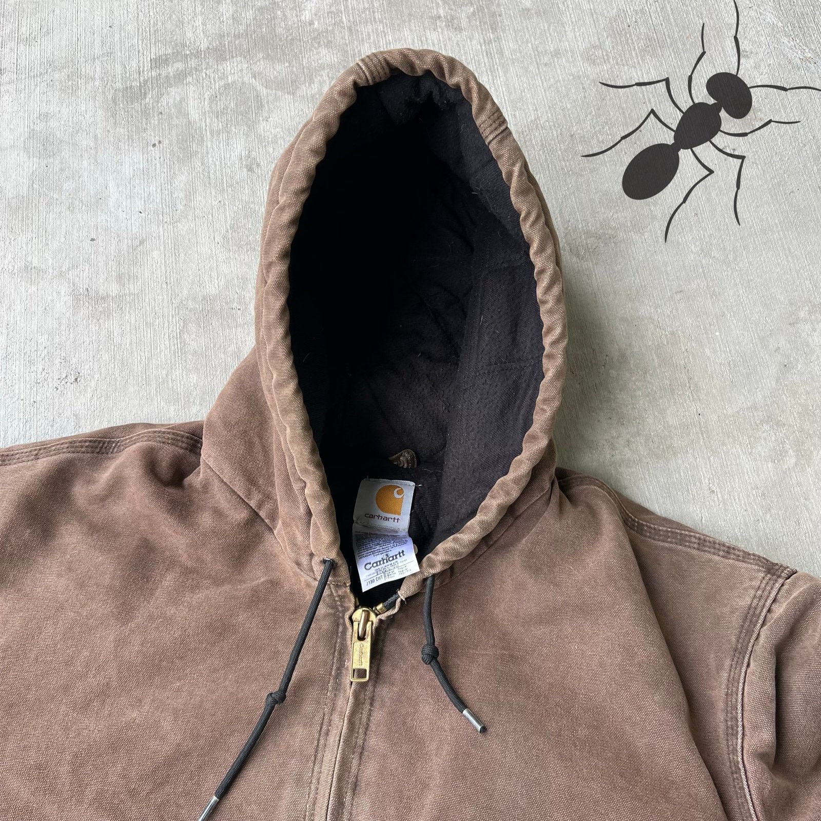 Carhartt × Vintage Carhartt J130 CHT brown hooded work wear jacket Size US XL / EU 56 / 4 - 11 Thumbnail