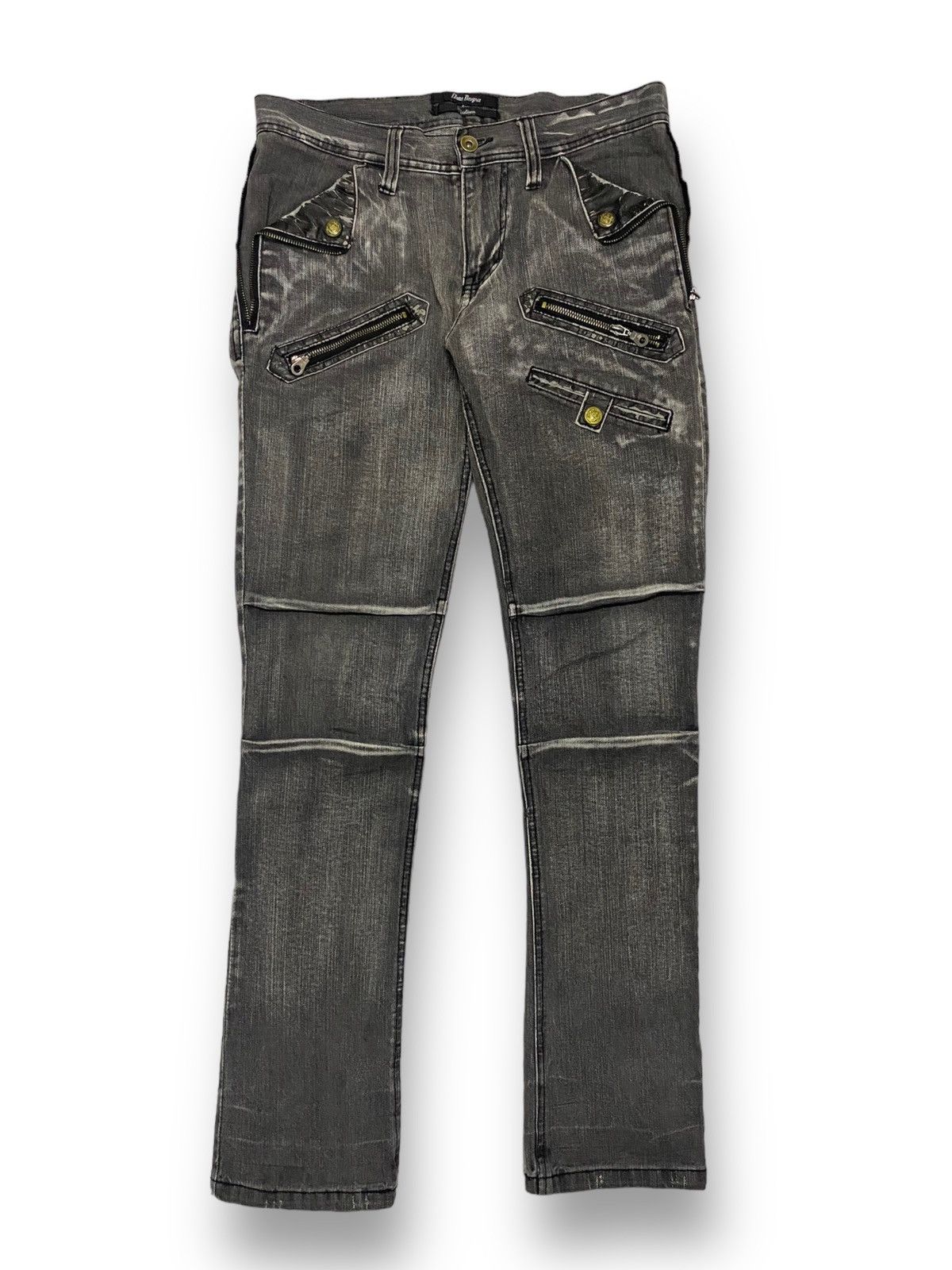 If Six Was Nine Clone Deugru Japan Grey Wash Punkers Pocket Zipper Size US 31 - 1 Thumbnail