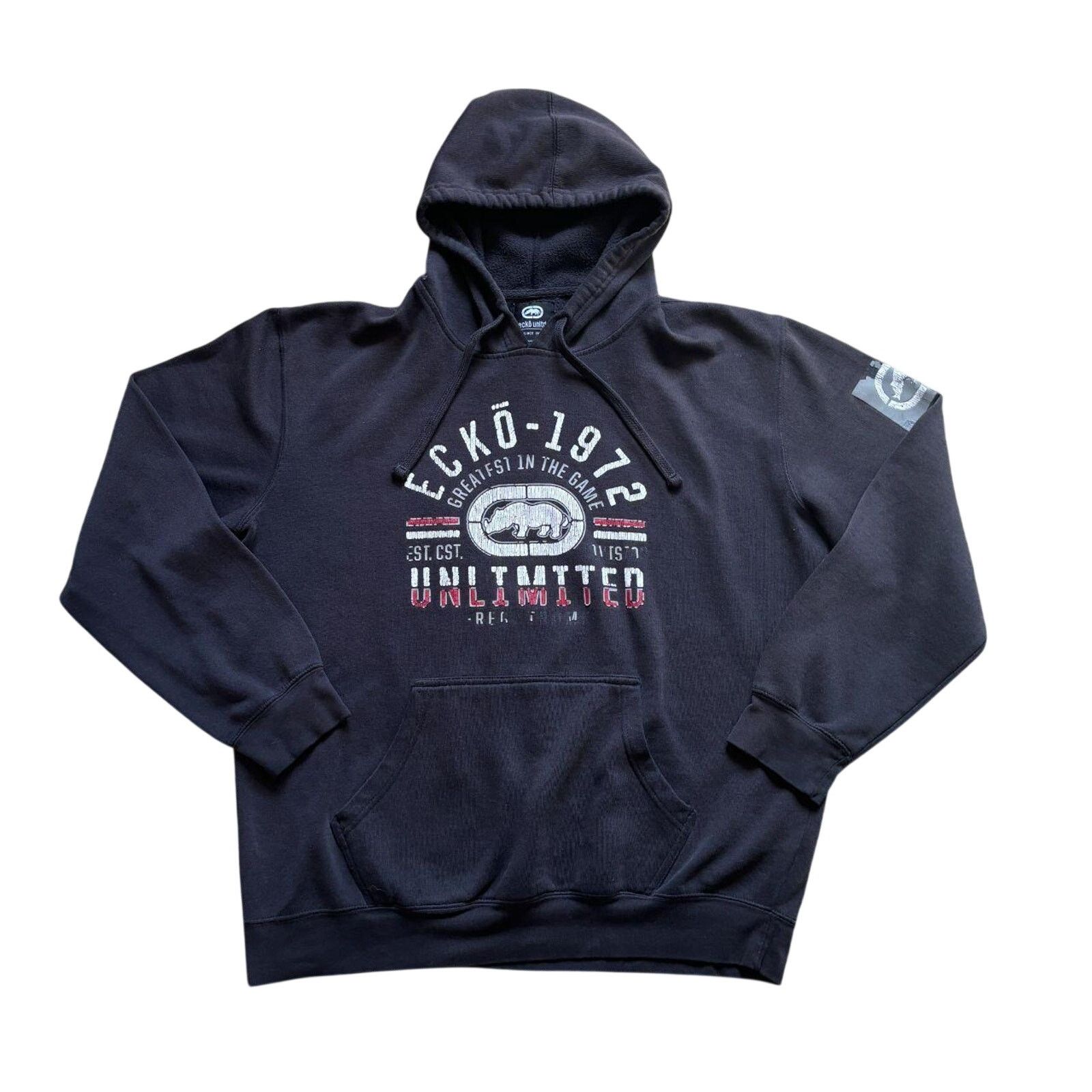 Ecko Unltd. y2k 2000s style Ecko Unlimited pullover hoodie mens XL emo Size US XL / EU 56 / 4 - 1 Thumbnail