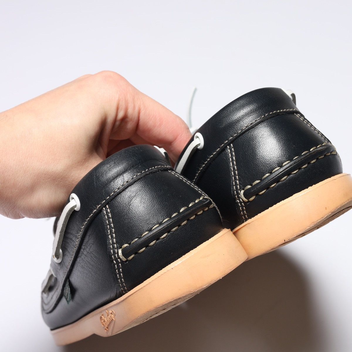 Paraboot Paraboot Veritable Mocassin Navy Leather Moccasin Shoes Size US 7.5 / EU 40-41 - 10 Thumbnail