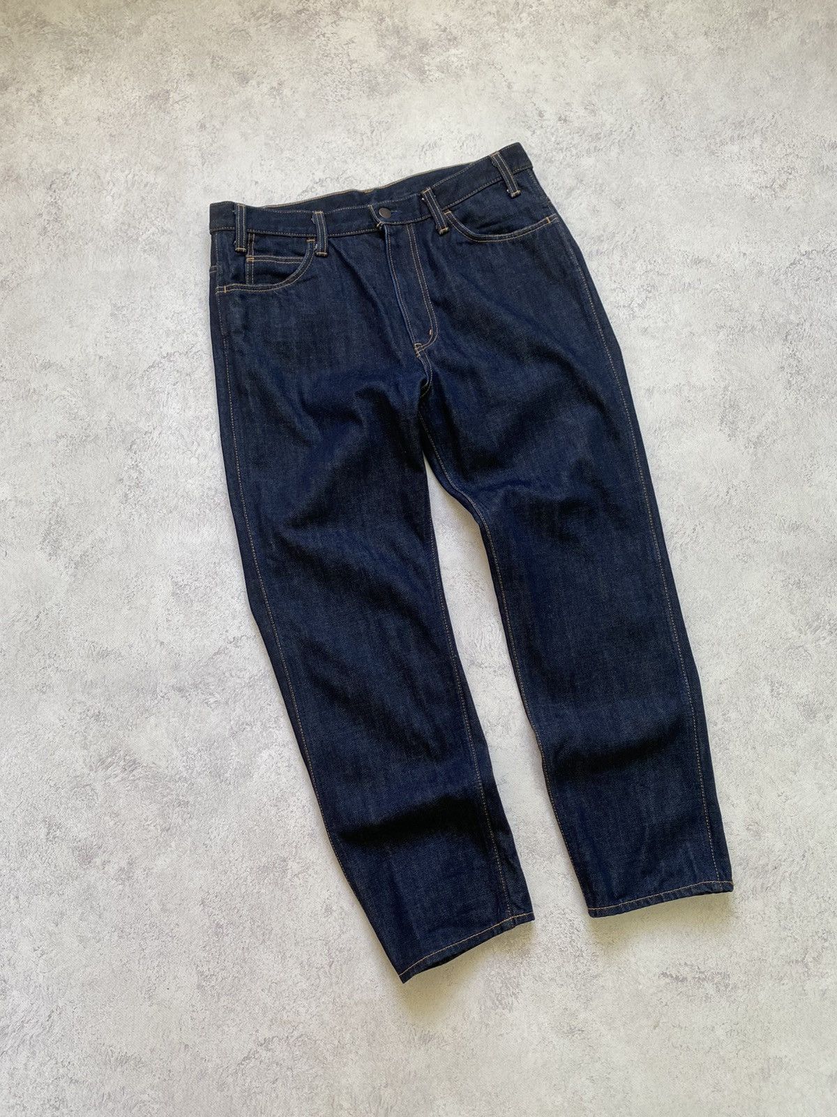Unused Japanese Men’s Unused Denim Dark Blue Pants Size 3 Size US 32 / EU 48 - 3 Thumbnail
