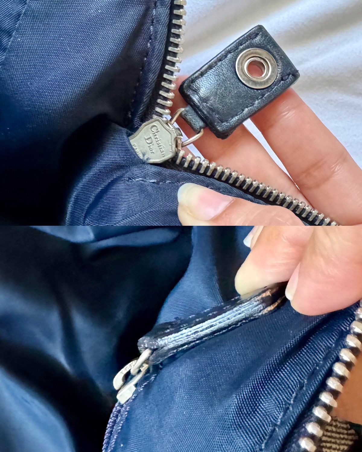 Christian Dior Monsieur × Dior × Vintage DIOR Navy Blue Diorissimo Trotter Charm Shoulder Duffle Bag Size ONE SIZE - 14 Thumbnail