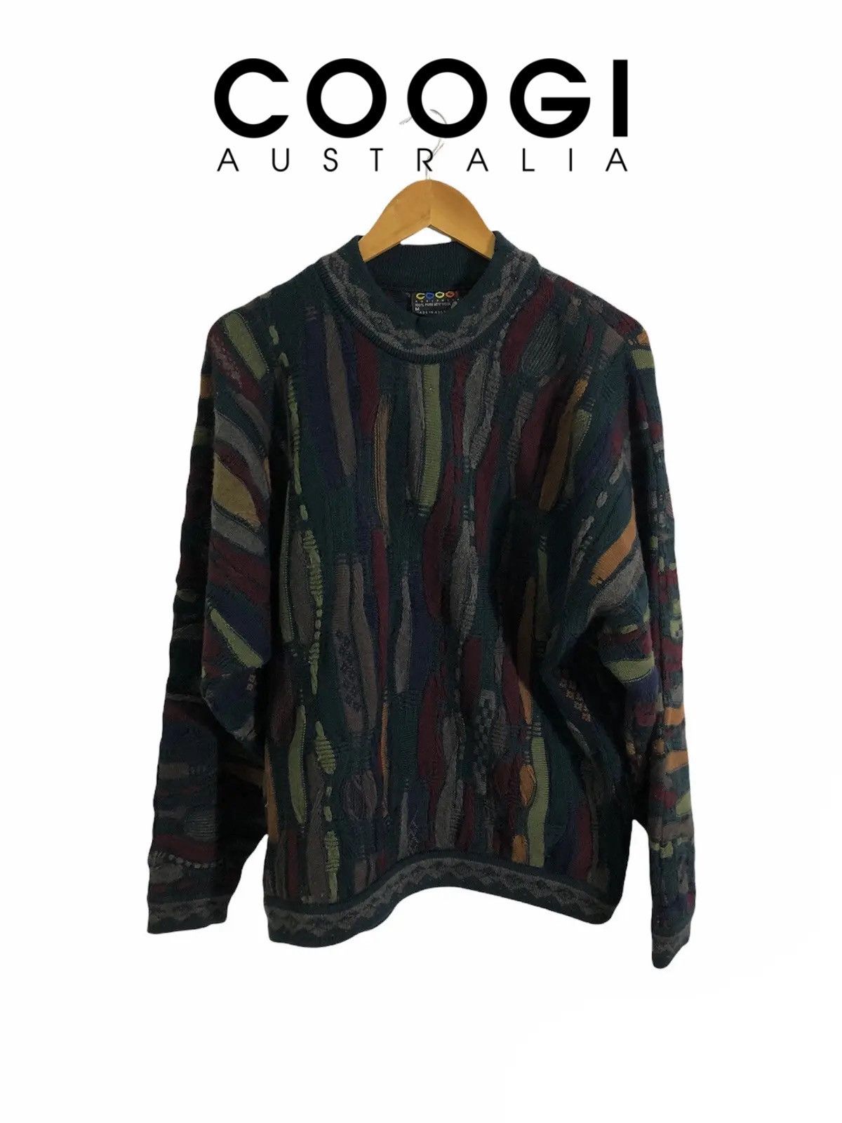 Coogi Vintage Coogi Cable Knitwear Made In Australia Biggie Style Size US M / EU 48-50 / 2 - 1 Thumbnail