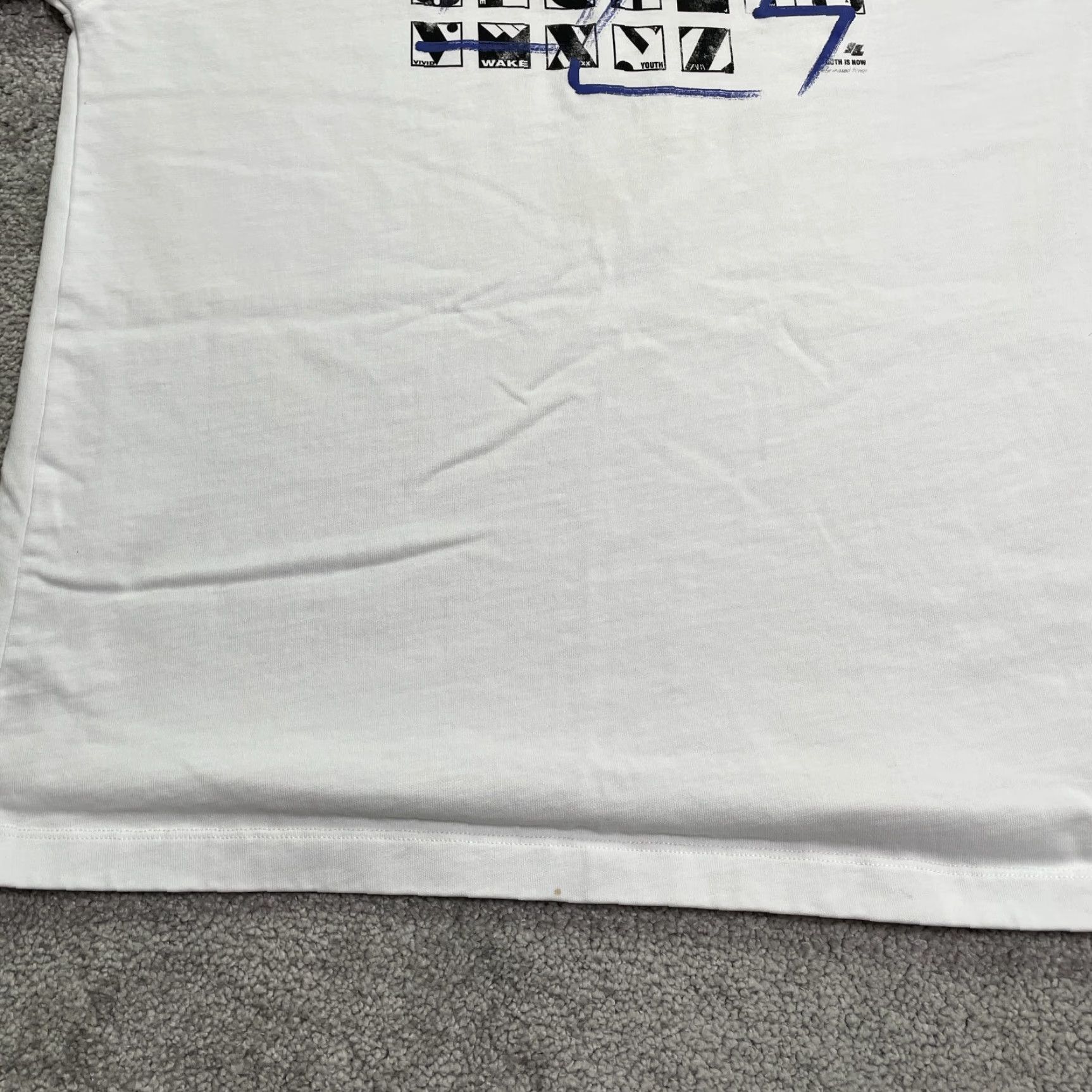 Zara Zara Adererror Graphic T-Shirt Mens Medium White Casual Tee Short Sleeve Crew Neck Size US M / EU 48-50 / 2 - 5 Thumbnail