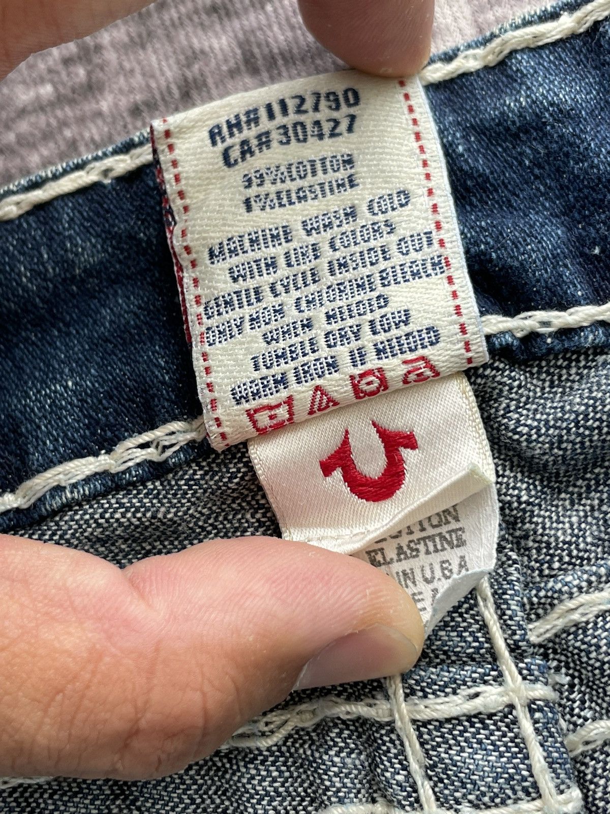 True Religion 2000s True Religion-Joey Super T Bold Stitch Jeans Size US 29 - 13 Thumbnail
