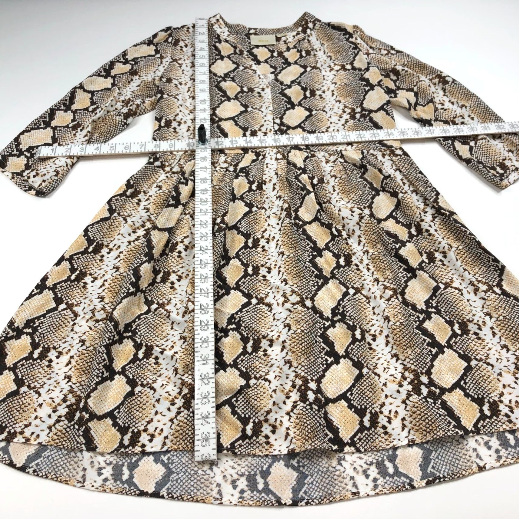 Anthropologie Maeve Anthropologie A-Line Dress Knee Length Animal All Over Print Brown MINT Size M / US 6-8 / IT 42-44 - 6 Thumbnail