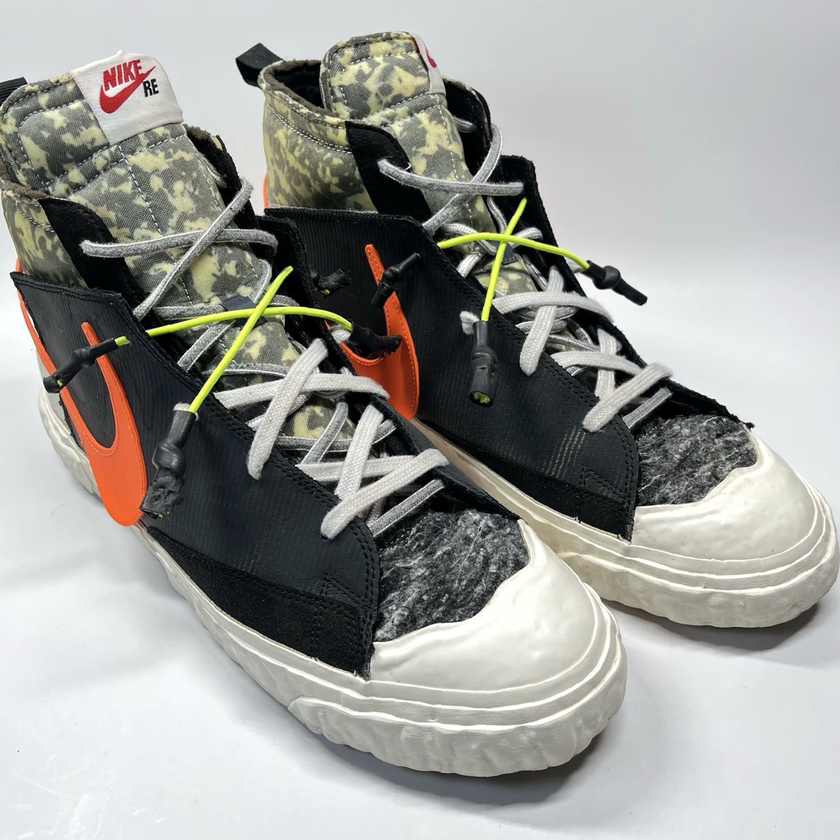 Nike Nike Blazer Mid x READYMADE Sneakers CZ3589-001 Size 14 Black Orange Grey Camo Nike Mens Shoes Sneaker Run Jogging Casual Workwear Athletic 2021 Size 36R - 2 Thumbnail