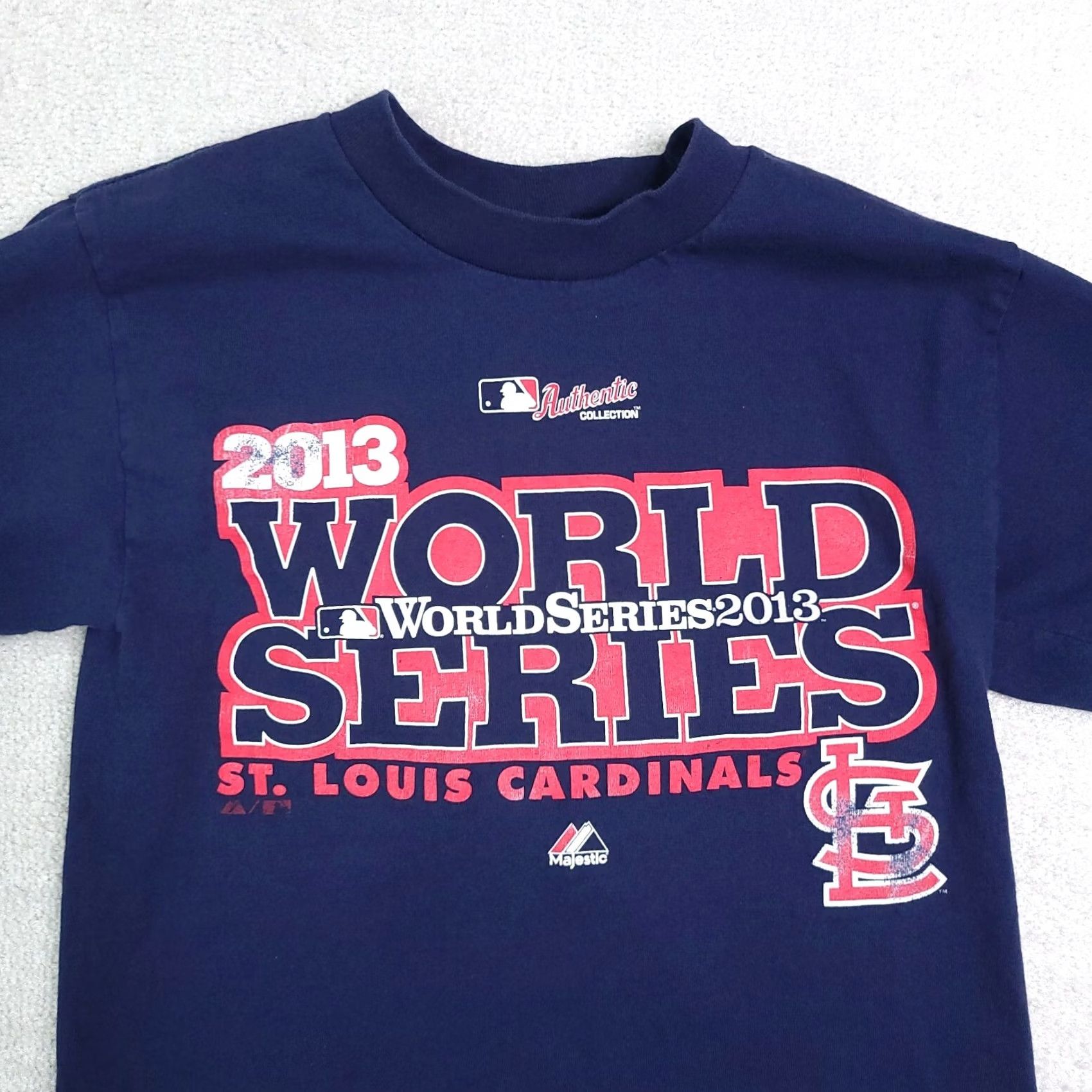Vintage VINTAGE St Louis Cardinals 2013 World Series Baseball T-Shirt Adult Small Blue S/S Size US S / EU 44-46 / 1 - 3 Thumbnail