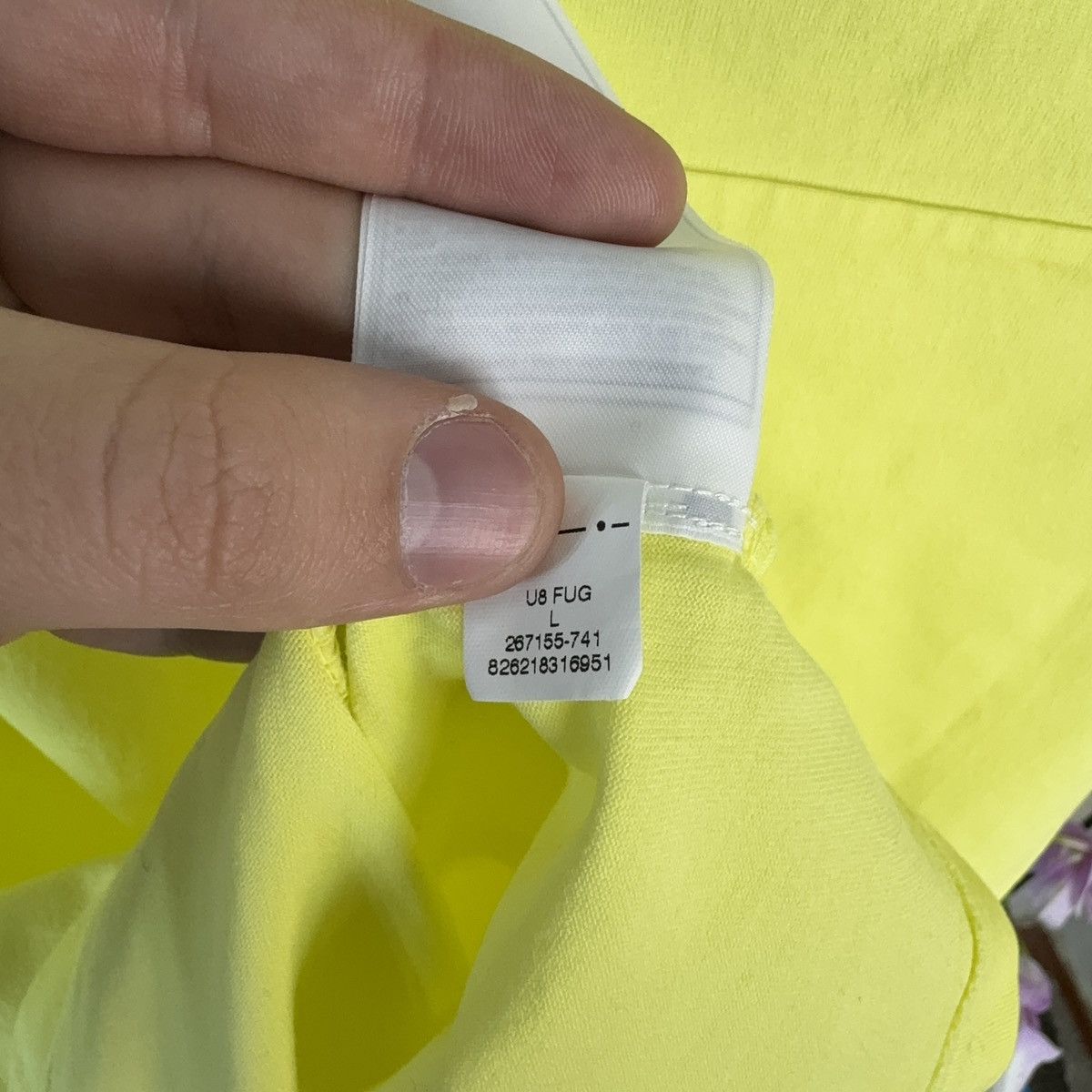 Nike × Vintage Vintage Nike T shirt Sportswear Acid Yellow Streetwear Sz L Size US L / EU 52-54 / 3 - 18 Thumbnail