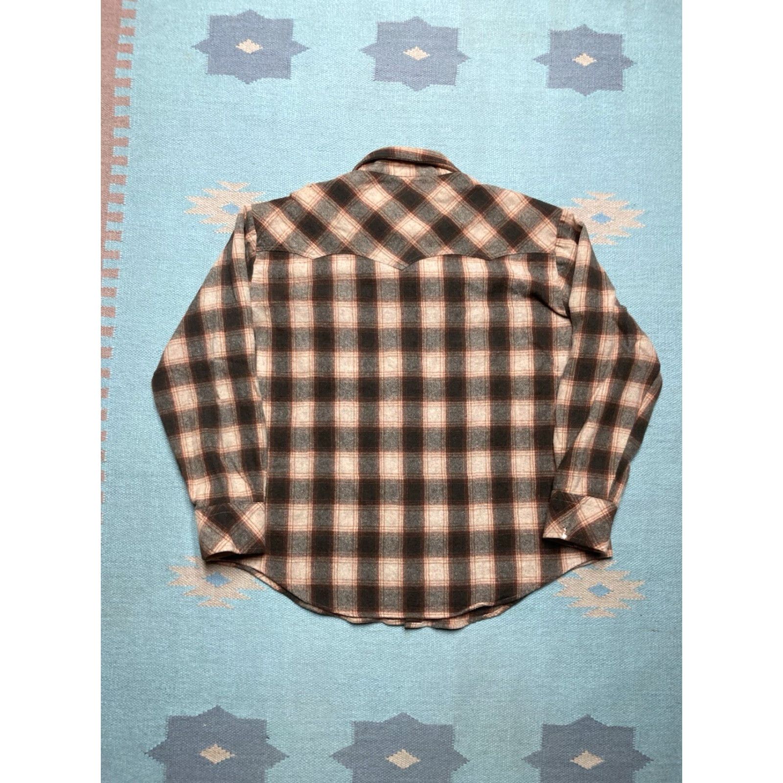 Vintage VINTAGE Kmart wool shirt jacket shacket Pearl snap plaid western cruiser XL Size US XL / EU 56 / 4 - 6 Thumbnail