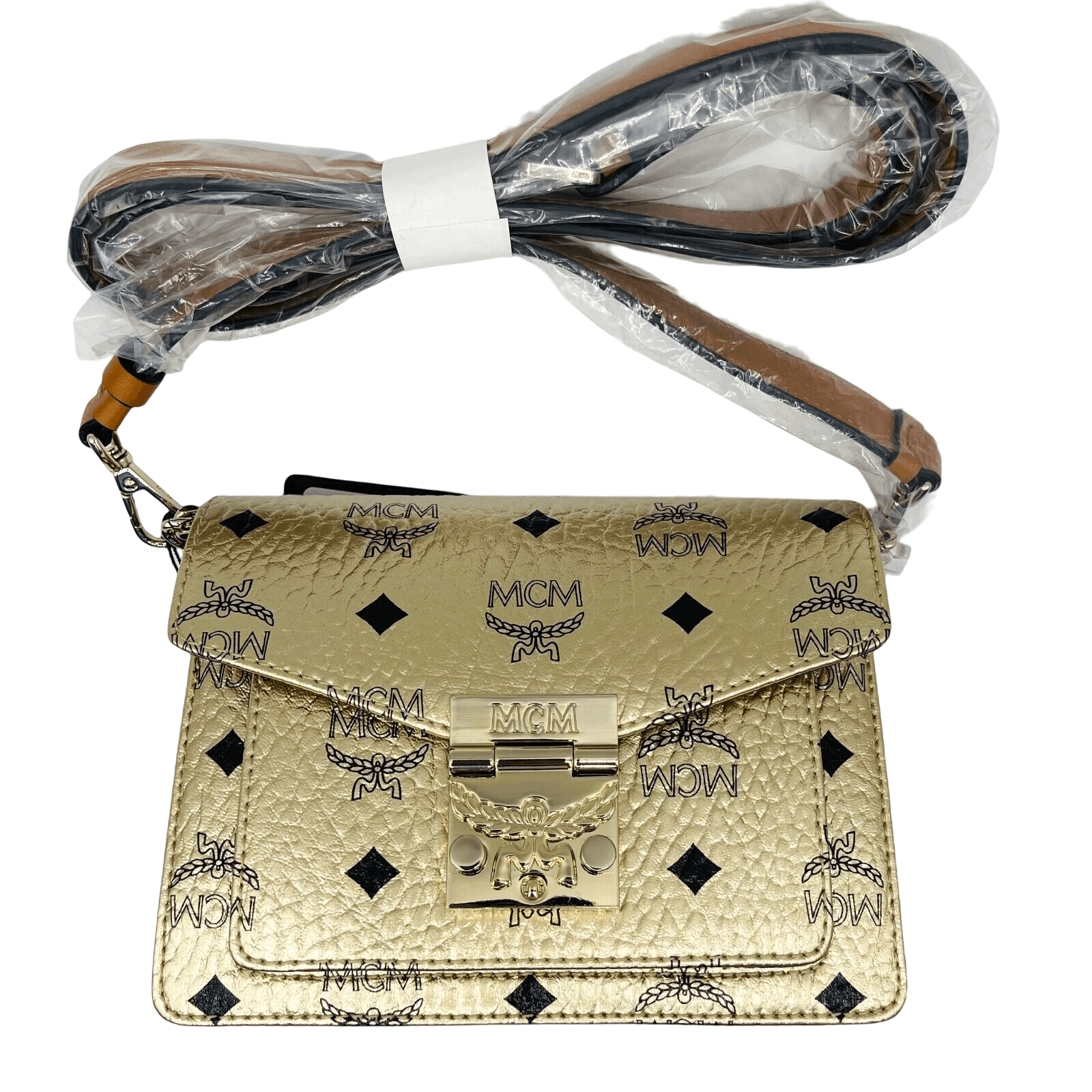 Women's Patricia Mini Berlin Gold Coated Canvas Crossbody