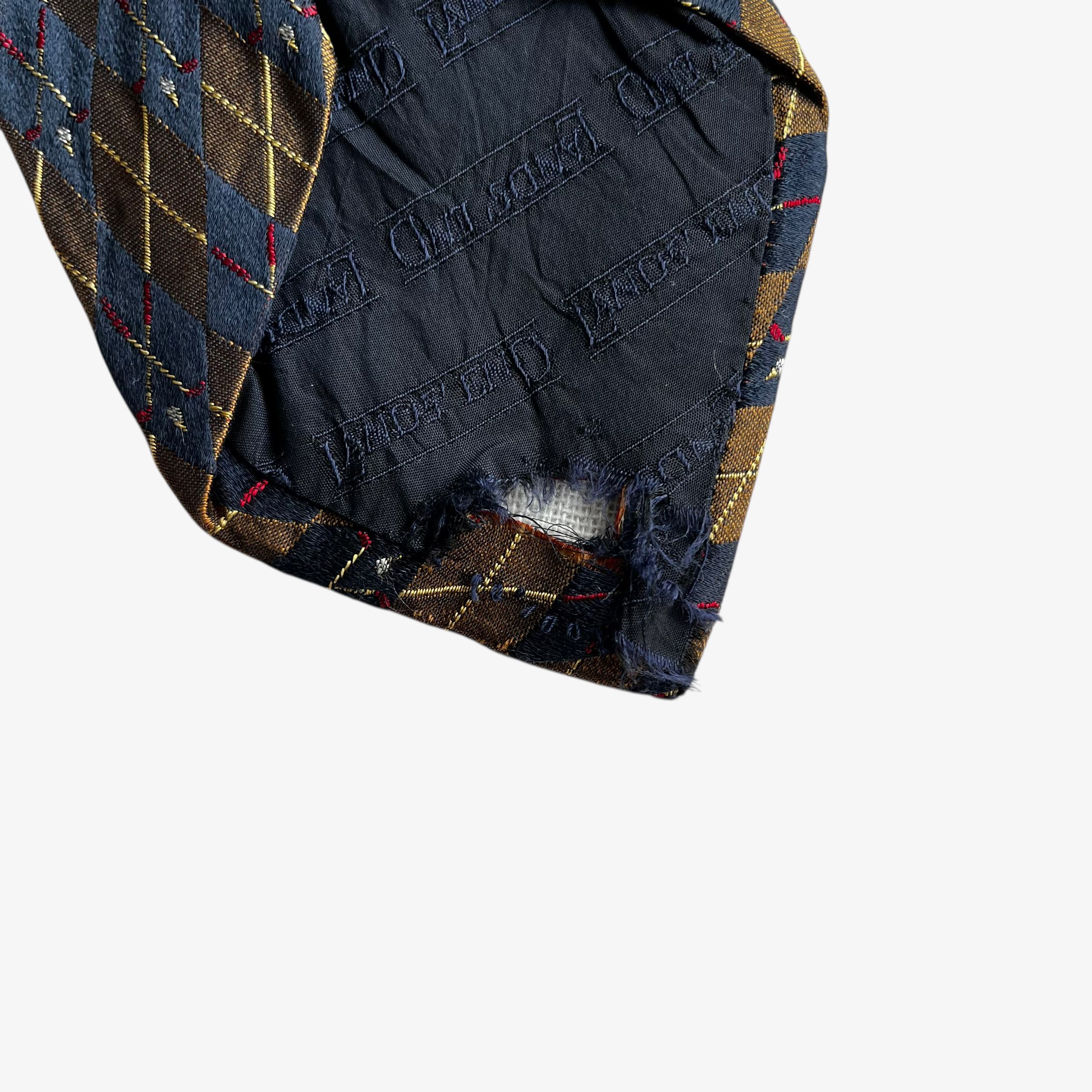 Lands' End Vintage 90s Lands End Golf & Tartan Print Silk Tie Size ONE SIZE - 5 Thumbnail