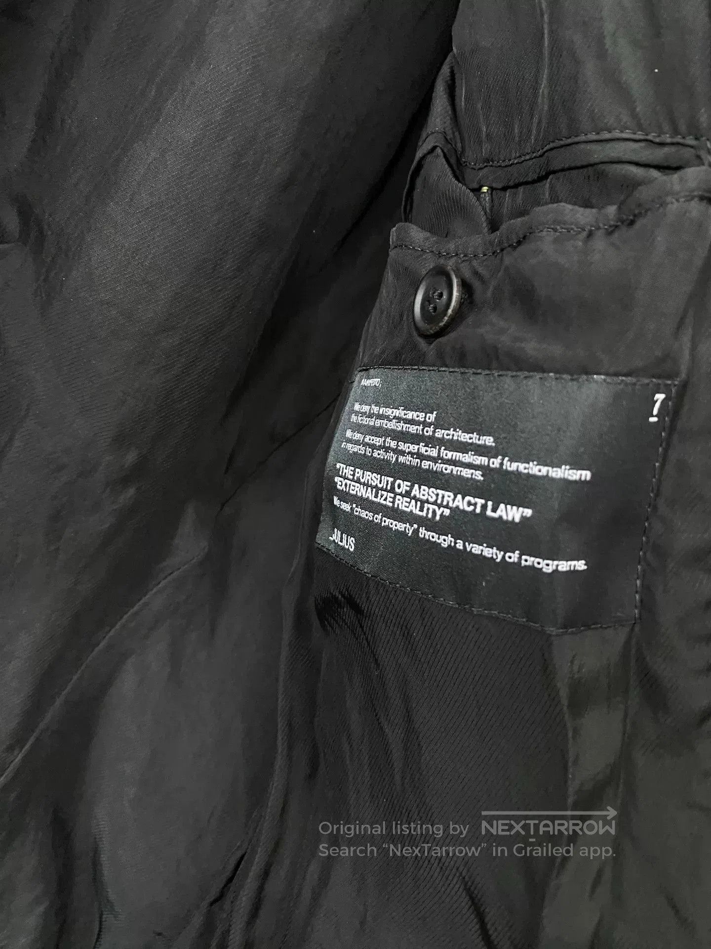 Julius Julius 2010SS Gun Pocket Leather Jacket. Size US M / EU 48-50 / 2 - 7 Thumbnail