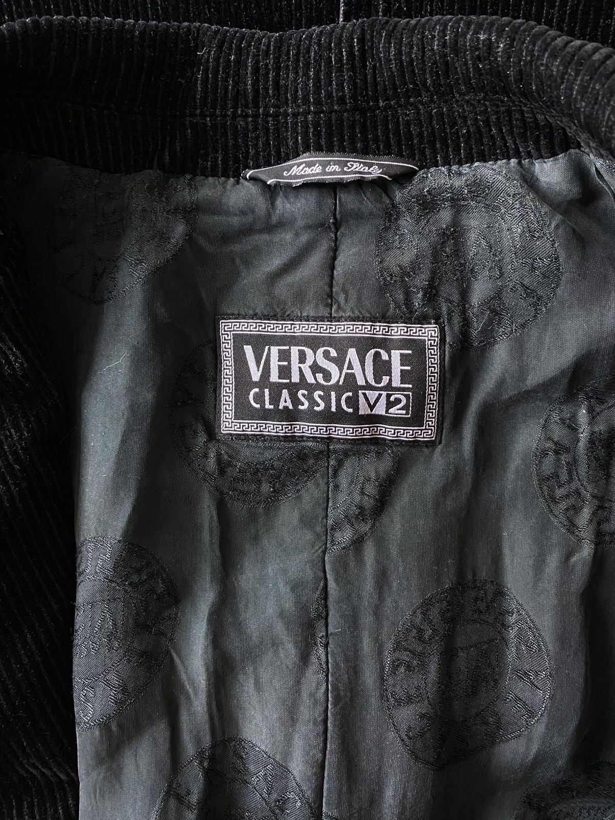 Versace Versace Classic V2 Corduroy Velvet Coat Jacket Size US L / EU 52-54 / 3 - 9 Thumbnail