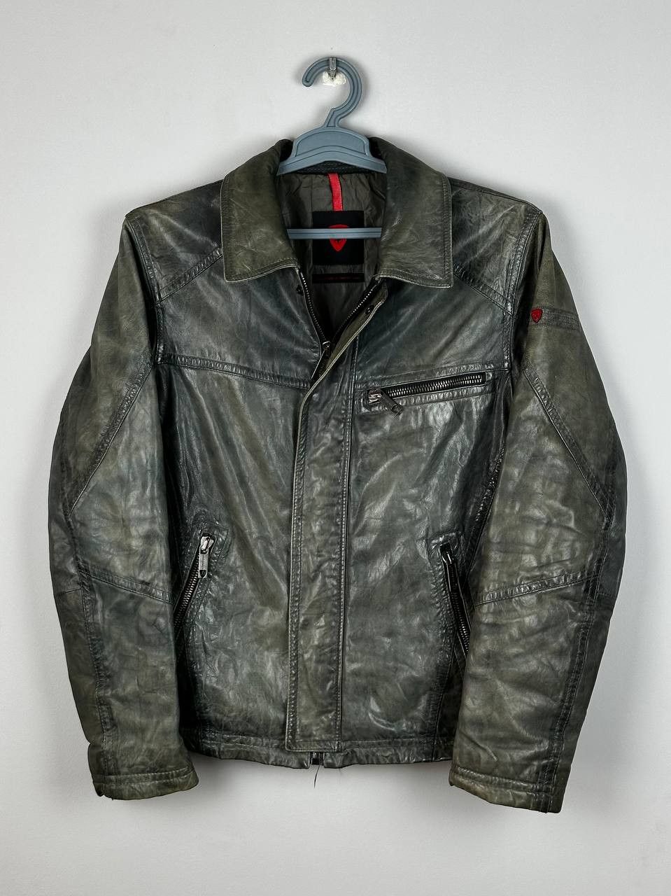Strellson Strellson Nappa Goat Leather Aviator Jacket Size US M / EU 48-50 / 2 - 2 Thumbnail