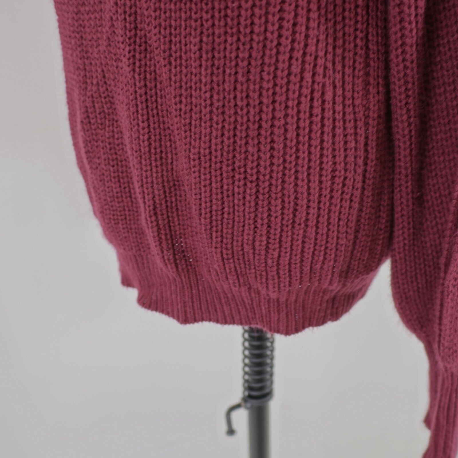 Designer Rue21 Small Purple Acrylic Open Shoulder Knit Sweater Fitted Size S / US 4 / IT 40 - 6 Thumbnail