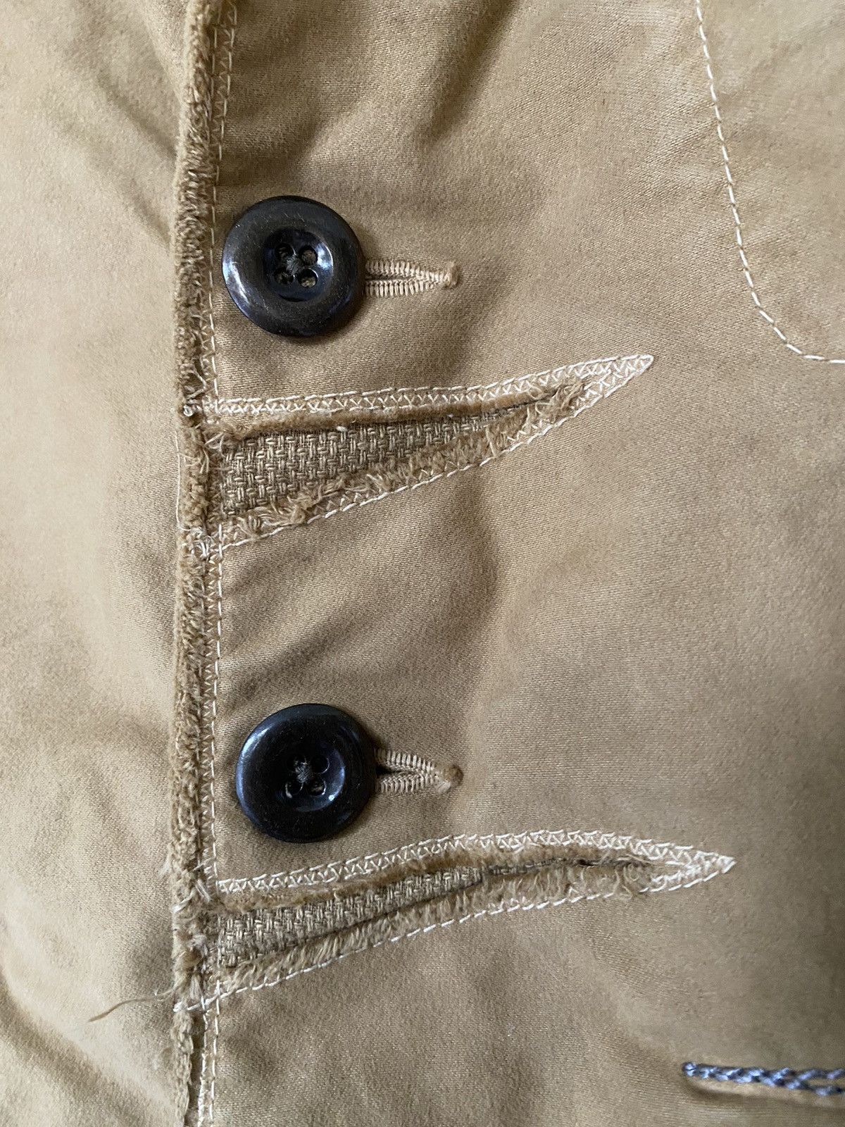 Final Home × Japanese Brand × Marithe + Francois Girbaud Marithe Francois Girbaud moleskin Paneled cutting fringe Size US M / EU 48-50 / 2 - 9 Thumbnail