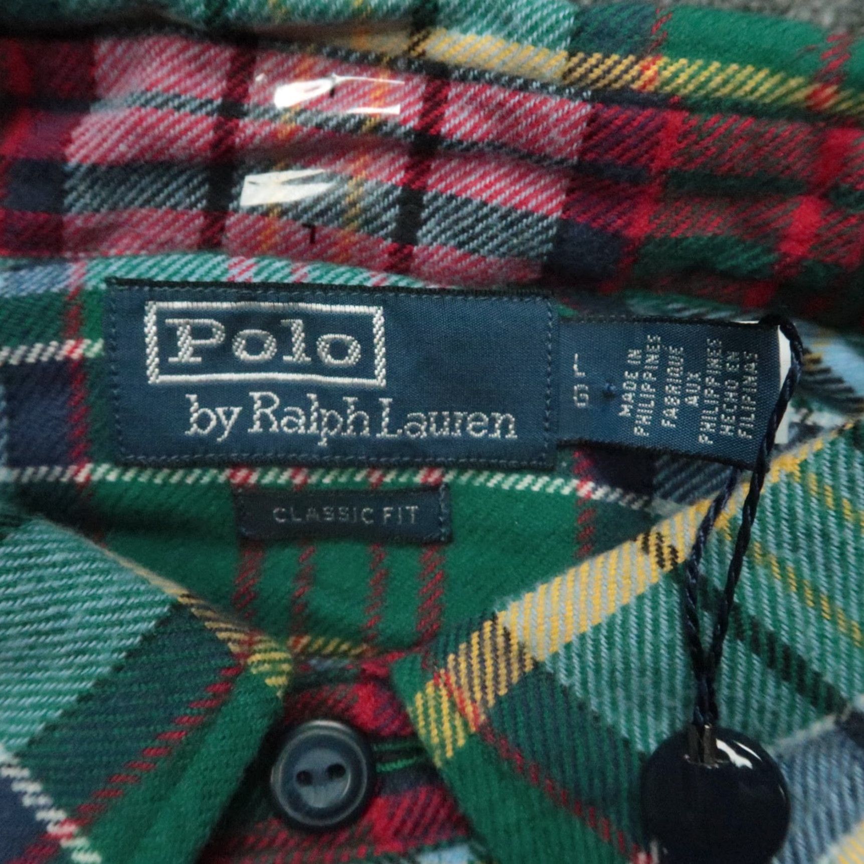Polo Ralph Lauren Polo Ralph Lauren Shirt Men Large Green Plaid Classic Flannel Button Up NWT Size US L / EU 52-54 / 3 - 3 Thumbnail
