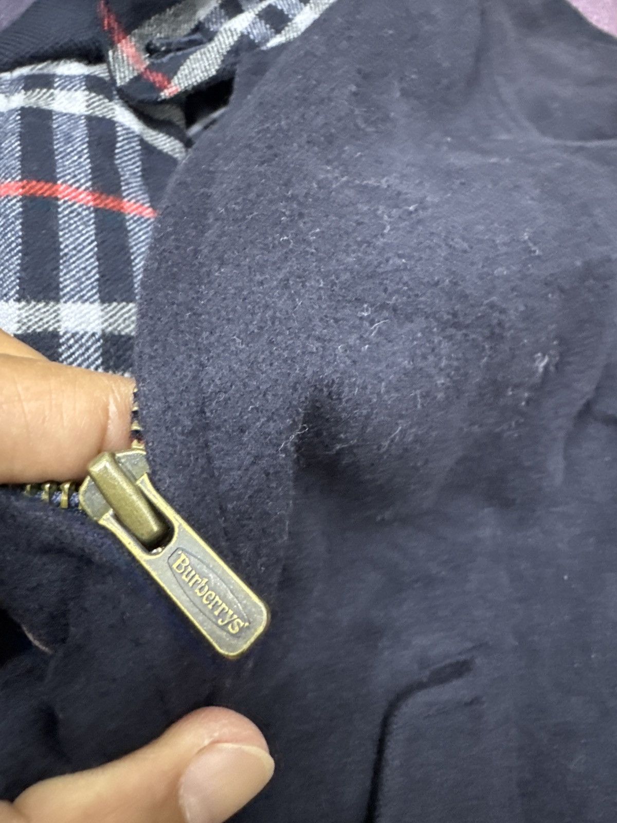 Burberry × Vintage Vintage Burberrys Wool Jacket Dark Blue Size US M / EU 48-50 / 2 - 5 Thumbnail