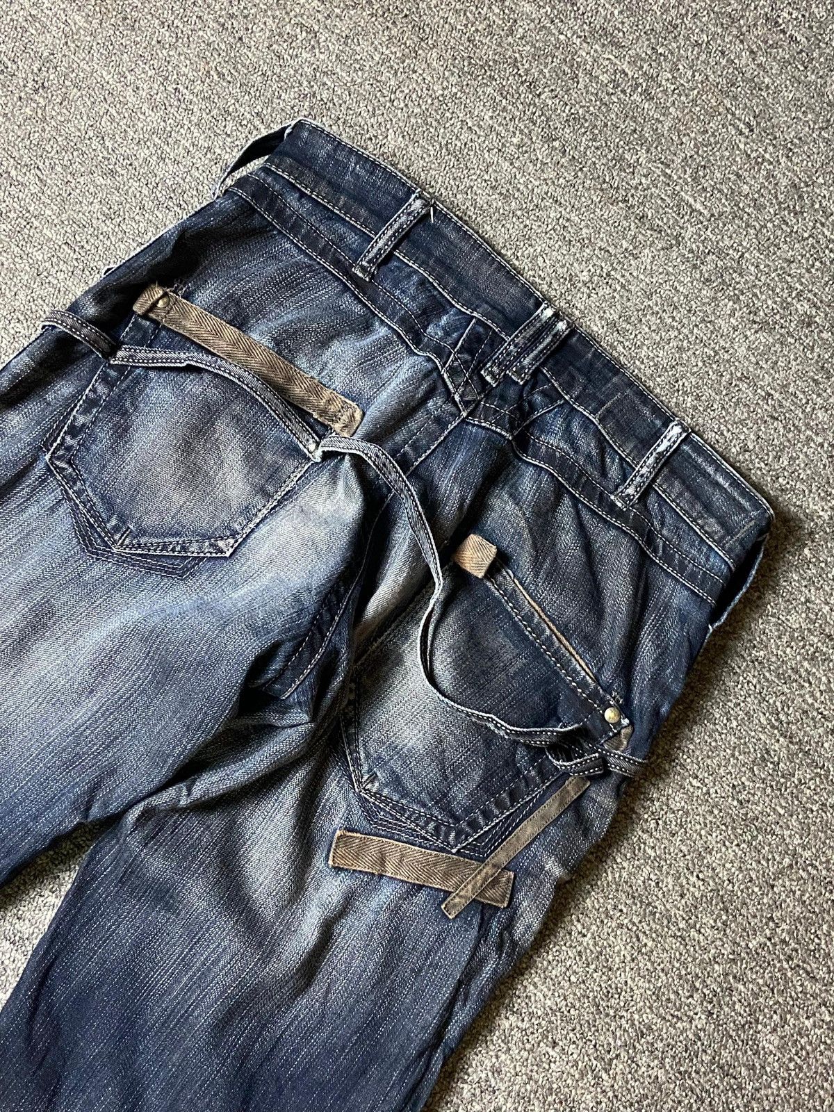 Marithe + Francois Girbaud × Vintage Marithe Francois Girbaud Distressed Denim Jeans (120) Size US 31 - 2 Thumbnail