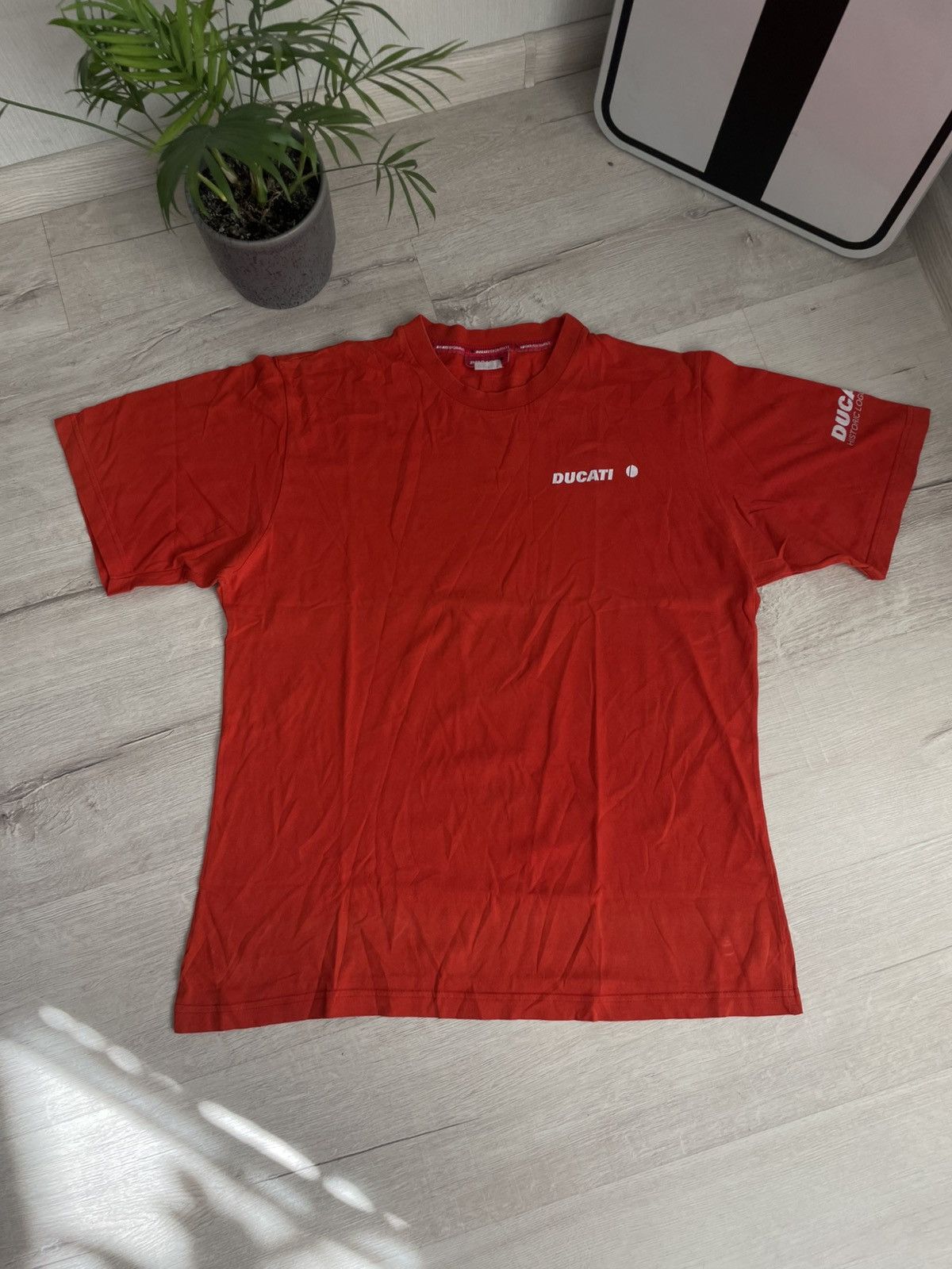 Ducati Vintage 90s Moto Ducati Performance Historic Logo Colle Tee Size US L / EU 52-54 / 3 - 3 Thumbnail