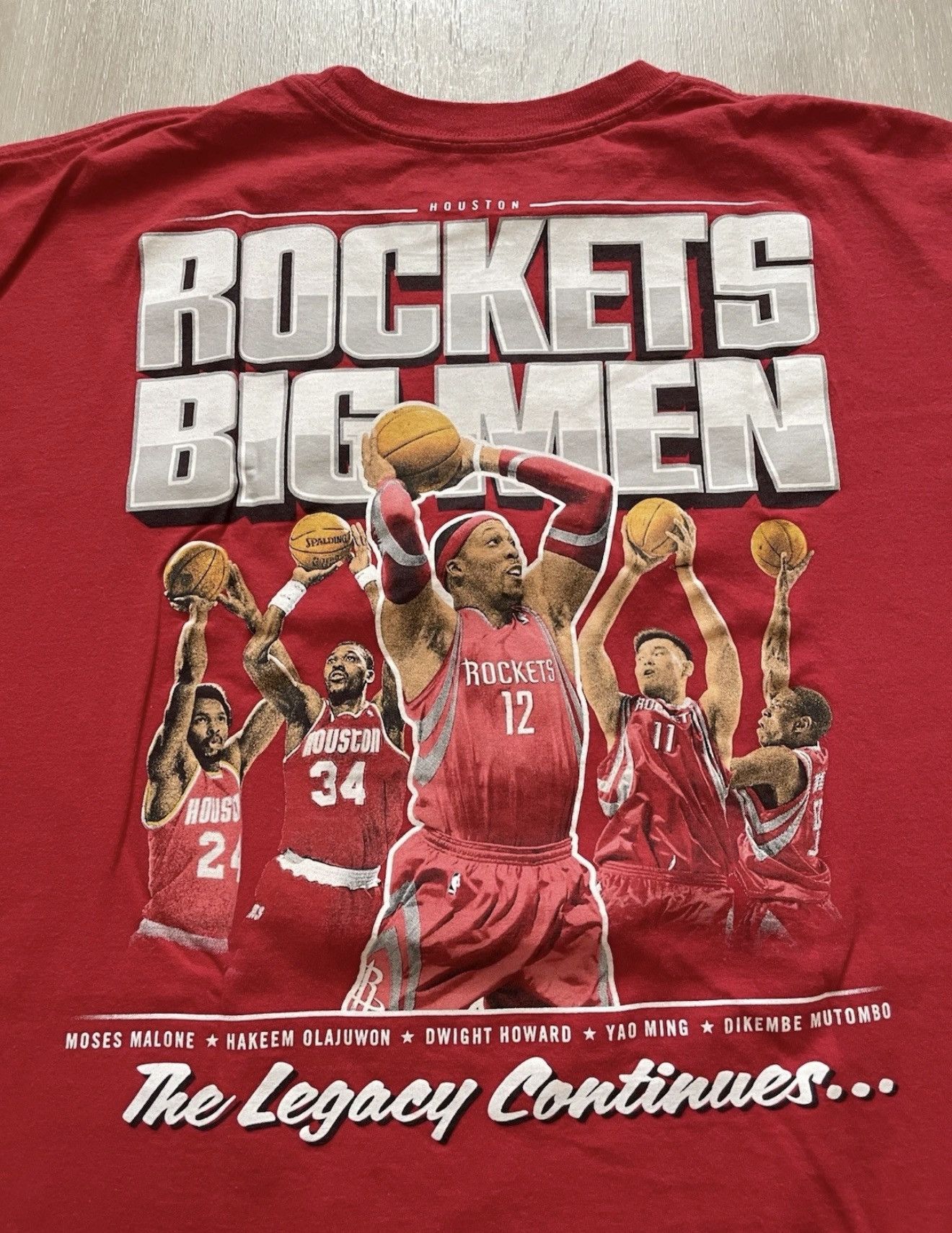 Adidas 2012 Adidas Houston Rockets Big Men The Legacy Continues XL Size US XL / EU 56 / 4 - 1 Thumbnail