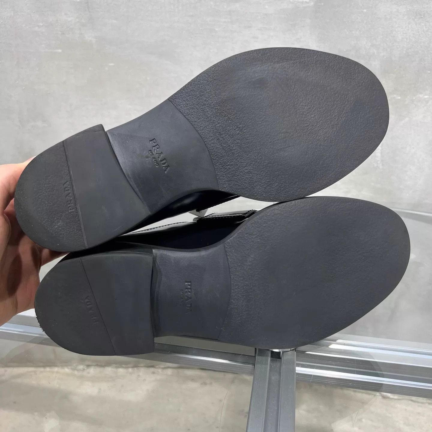 Prada Prada Black Triangle Logo Loafer 36.5 YH25833 Size US 6 / IT 36 - 7 Thumbnail