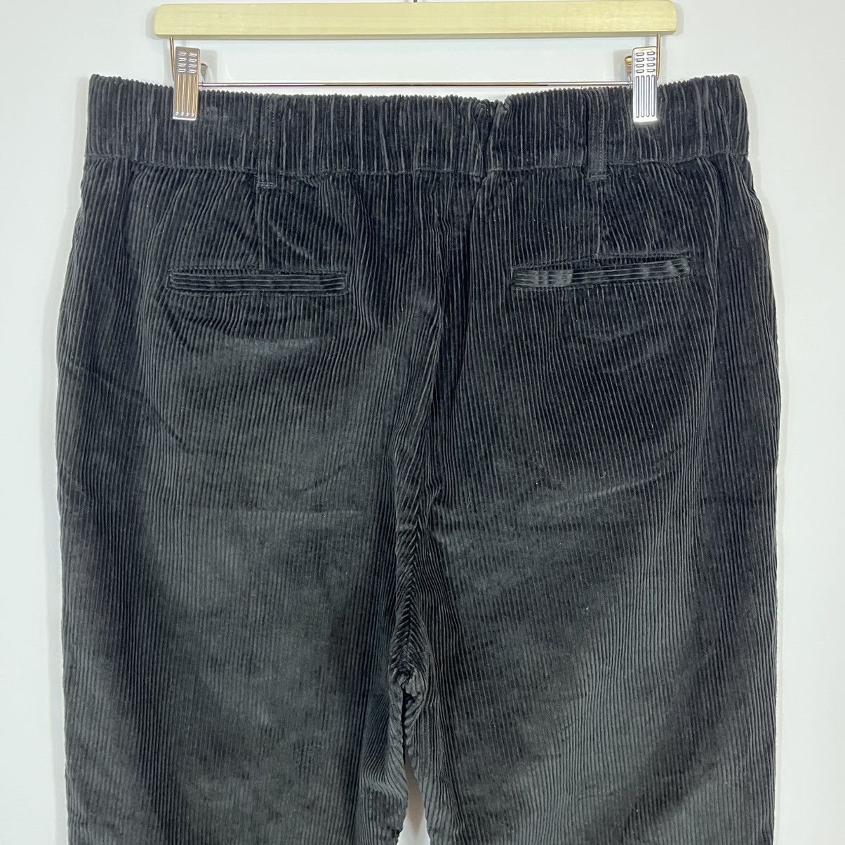 Other Toast Organic Cord Barrel Leg Trousers Black Velvet Pants Size 34" / US 12 / IT 48 - 7 Thumbnail