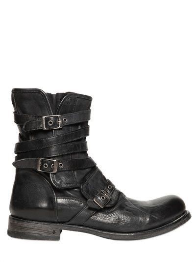 John Varvatos Engineer Triple Buckle Boot. Size 9 Size US 9 / EU 42 - 1 Thumbnail