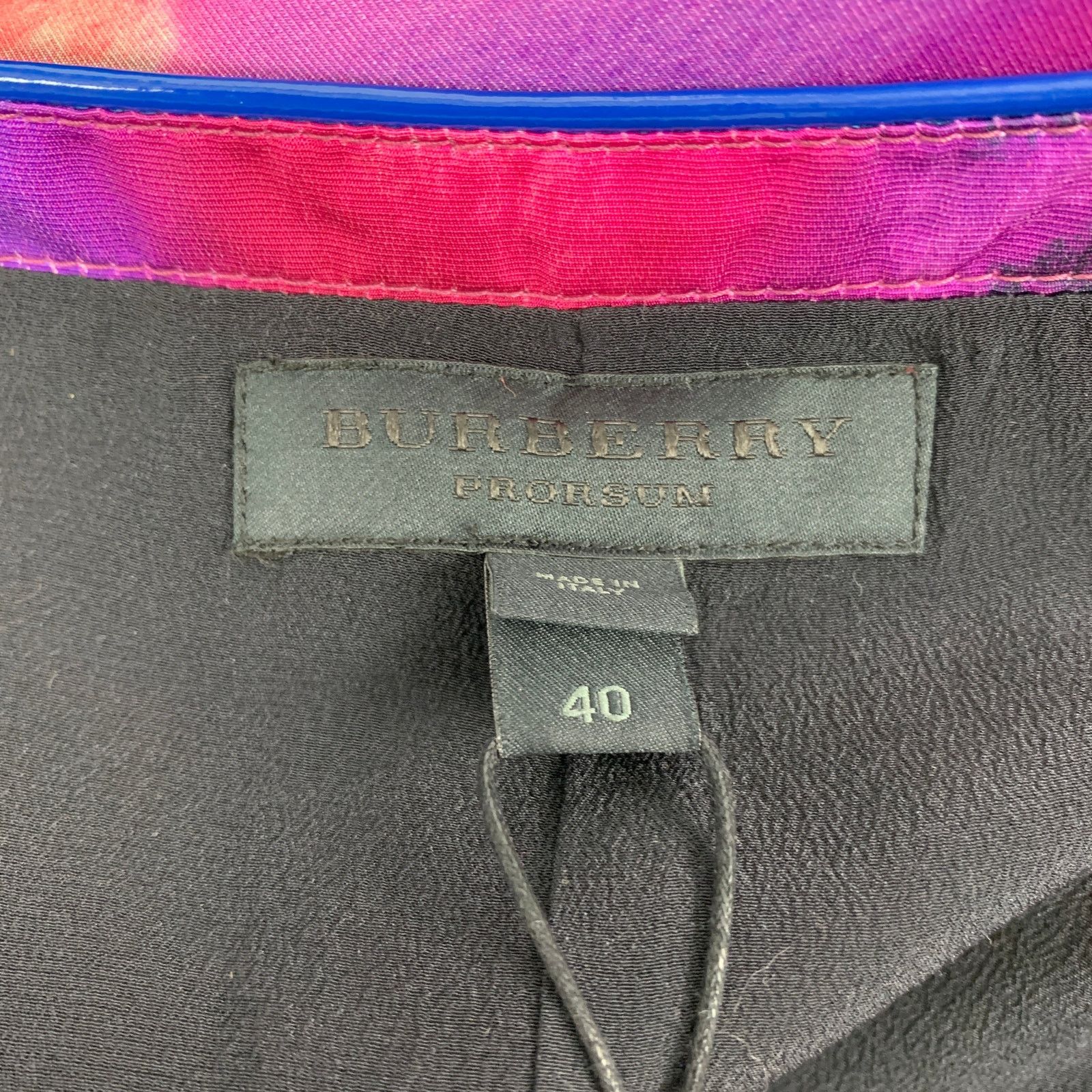 Burberry Prorsum Spring 2015 Size 4 Multi-Color Silk / Cotton Abstract Skirt Size 27" / US 4 / IT 40 - 6 Thumbnail