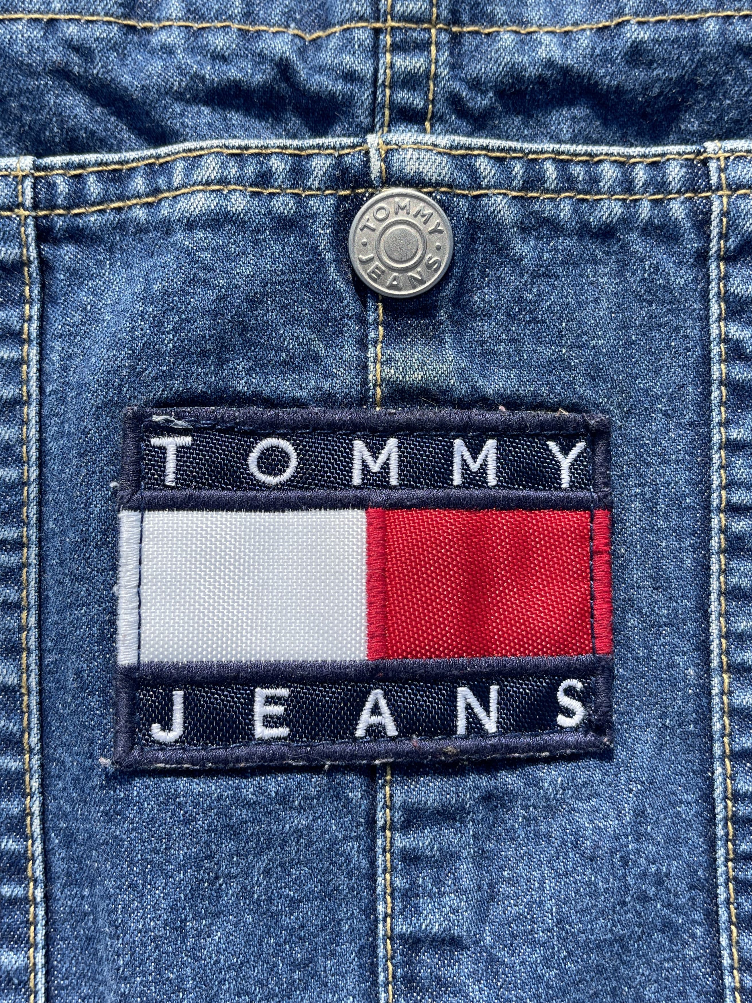 Tommy Hilfiger × Vintage Tommy Hilfiger Vintage 90's Hip Hop Rap Jeans Denim Overalls Size US 32 / EU 48 - 5 Thumbnail