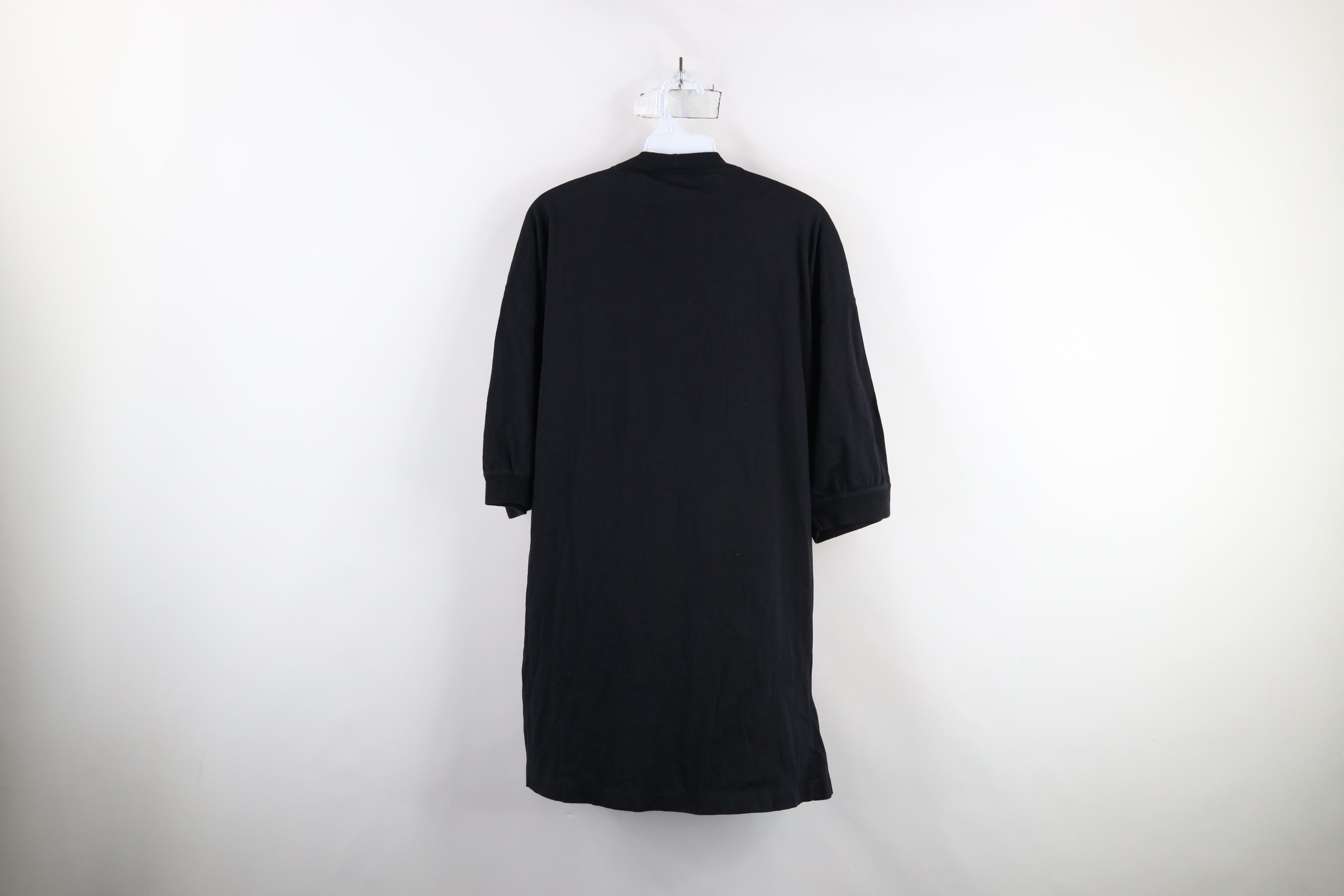 Vintage Vintage 90s Streetwear Blank Baggy Fit Cotton T-Shirt Black Size US XL / EU 56 / 4 - 7 Thumbnail