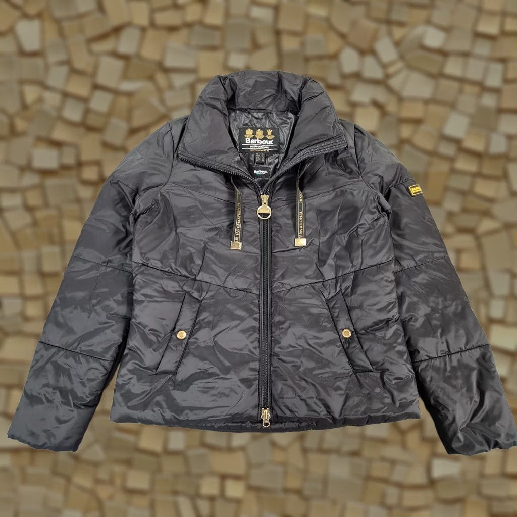 Barbour Barbour Womens Jacket Black Quilted Padded Puffer Full Zip Kendrew 10 UK Size L / US 10 / IT 46 - 1 Thumbnail