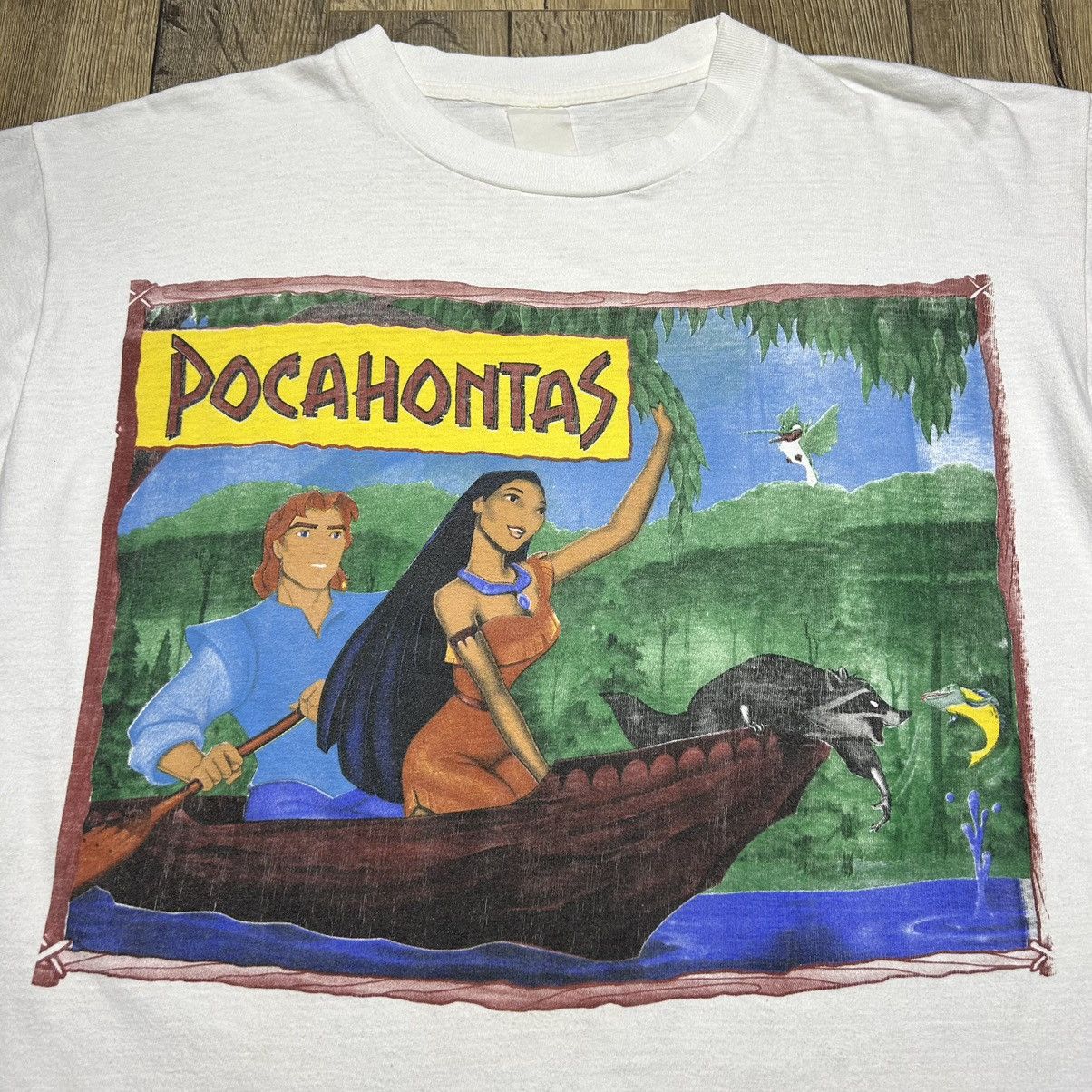 Disney × Vintage Disney VTG Pocahontas T Shirt L 90s Movie Promo USA Size US L / EU 52-54 / 3 - 3 Thumbnail