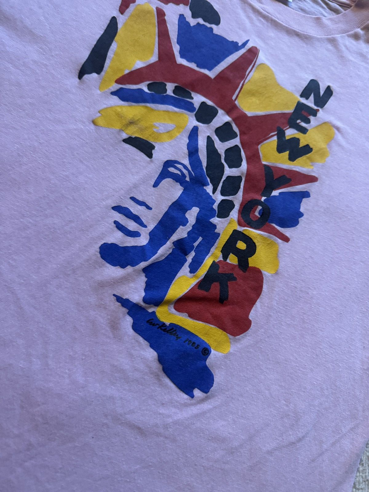 Vintage Vintage 1985 80s New York Art T-Shirt Statue of Liberty L Size US L / EU 52-54 / 3 - 2 Thumbnail