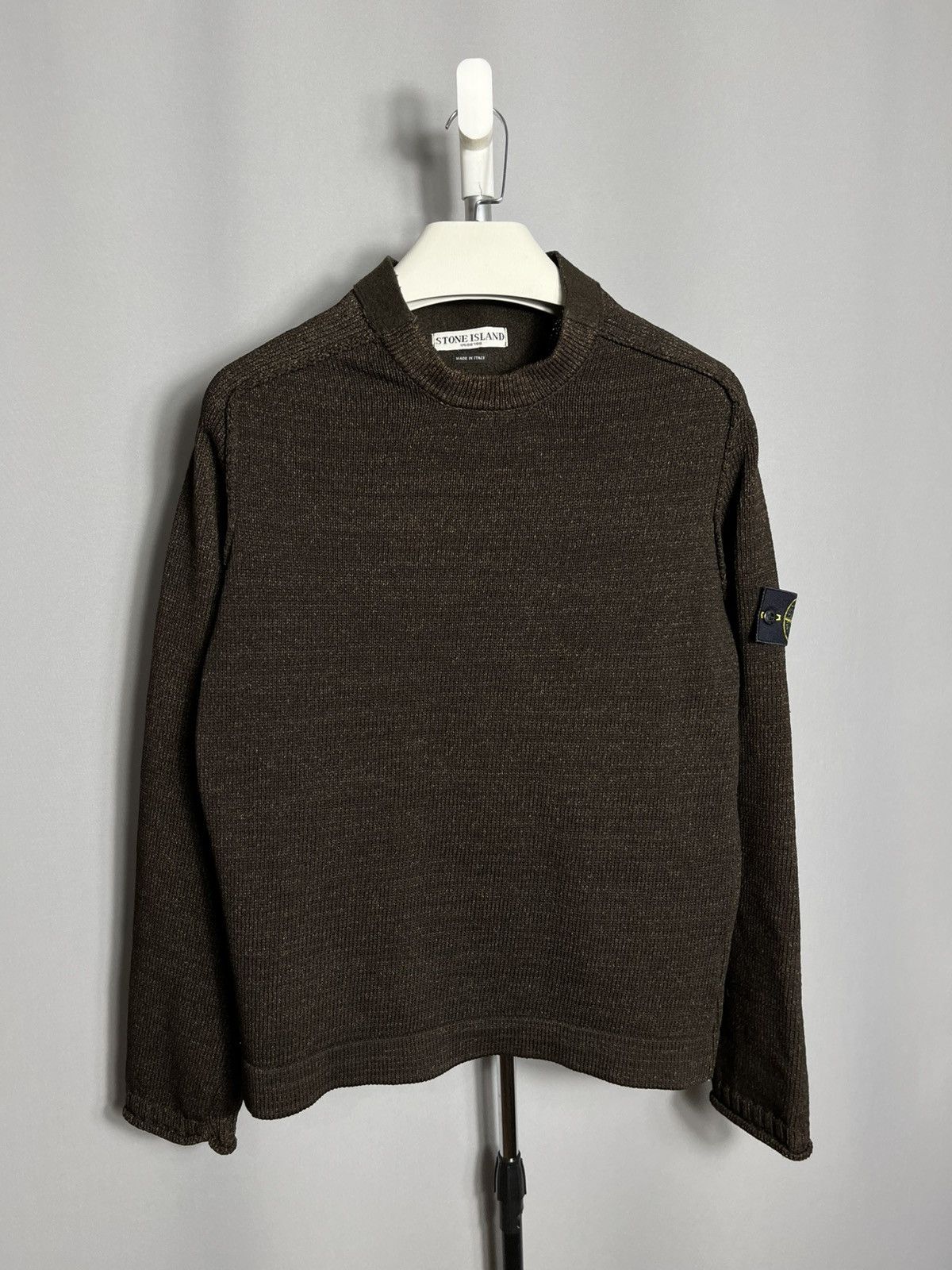 Stone Island Stone Island brown sweater knit vintage mens Size US L / EU 52-54 / 3 - 1 Thumbnail