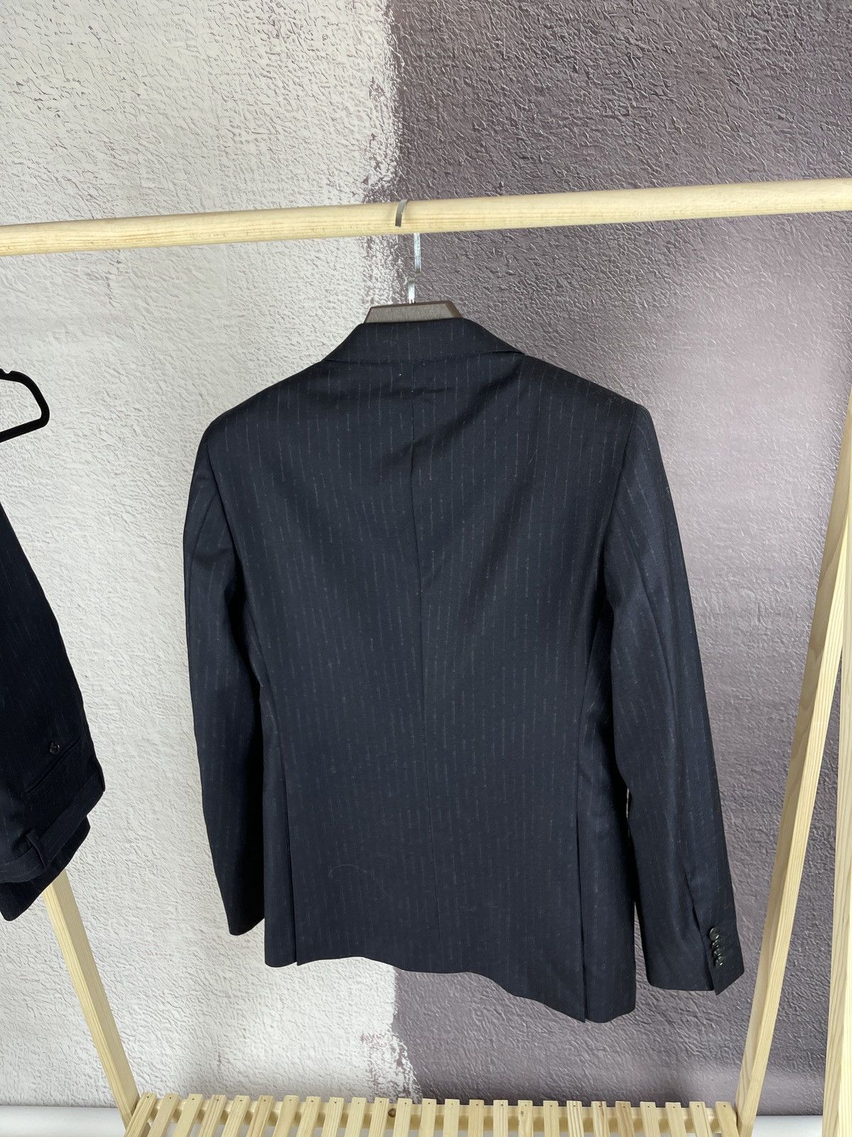 Tagliatore Tagliatore Reda navy blue striped wool super 100s 2 pcs suit Size 36R - 11 Thumbnail