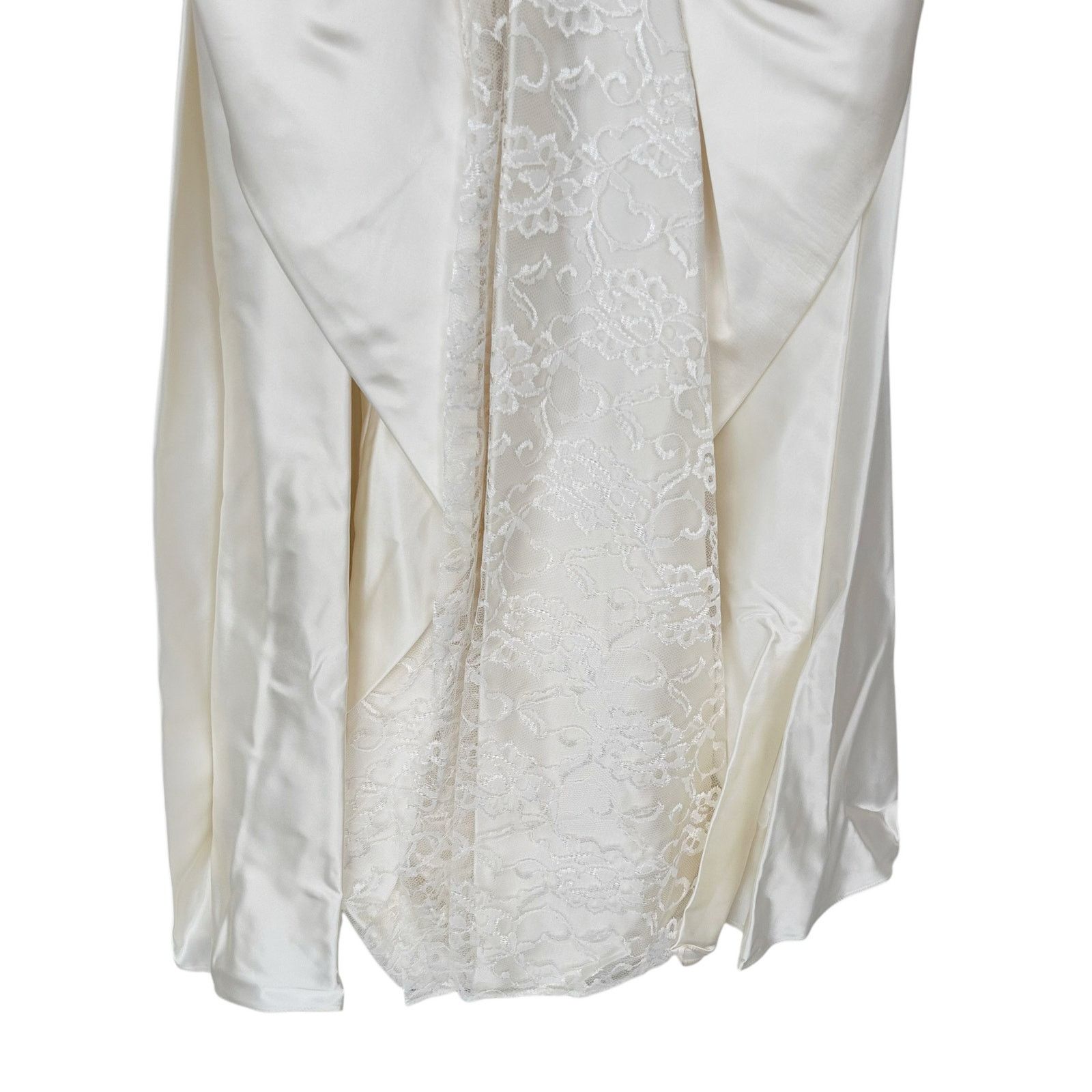 Vintage Vintage 80s Union Made Puff Sleeve Wedding Dress Sz 8 Size M / US 6-8 / IT 42-44 - 8 Thumbnail