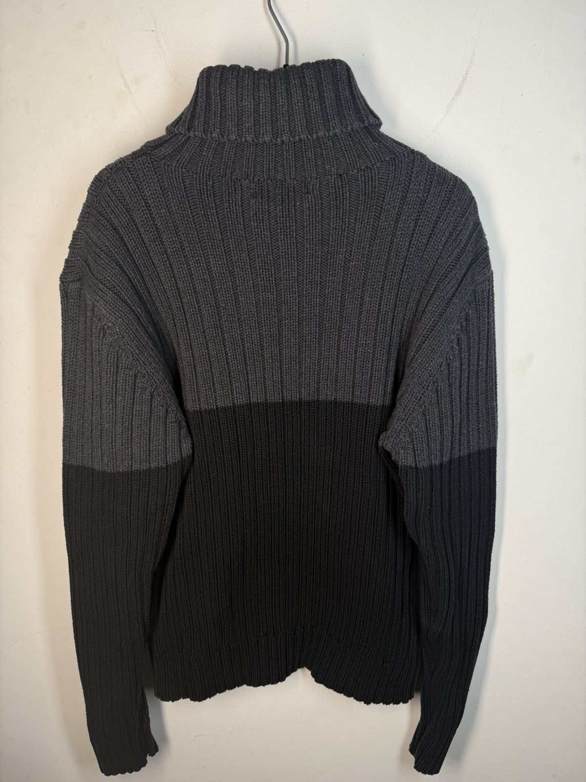 Yves Saint Laurent Grey/Black YSL Sweater Turtleneck Heavy Knit Vintage Yves Size US L / EU 52-54 / 3 - 11 Thumbnail