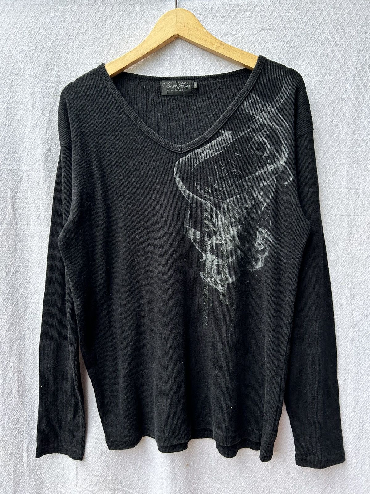 Hysteric Glamour × If Six Was Nine × Japanese Brand 💸BINDINGOFFER💸Beaumere japanese style poem smoke longsleeve Size US L / EU 52-54 / 3 - 1 Thumbnail