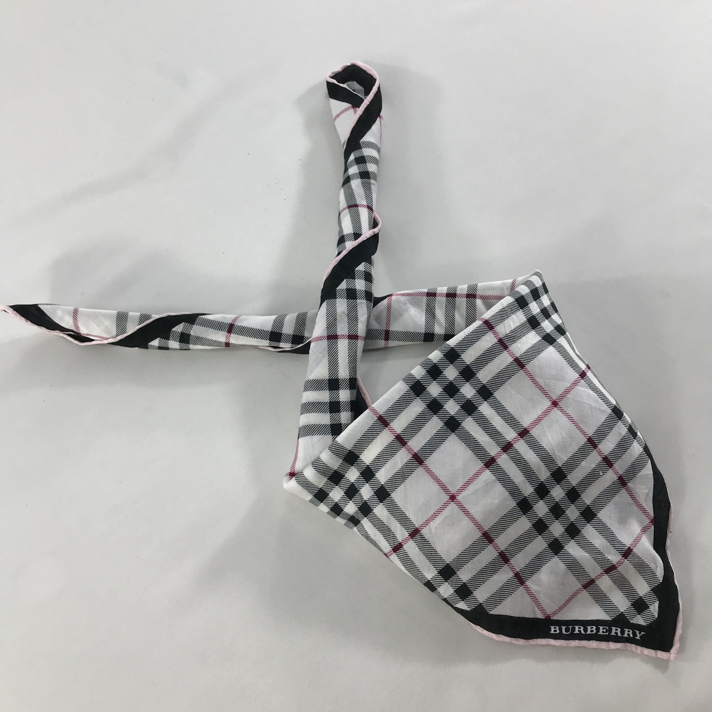Burberry × Vintage Burberry Bandana / Handkerchief / Neckerchief - S1591 Size ONE SIZE - 4 Thumbnail
