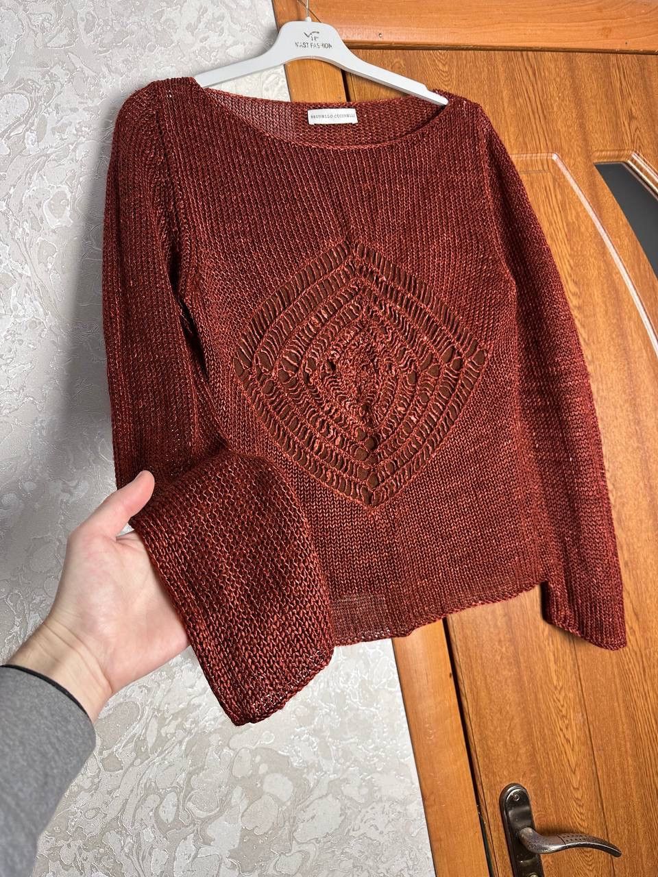 Brunello Cucinelli Brunello Cucinelli Vintage Sculptural Knit Sweater Panel Size XL / US 12-14 / IT 48-50 - 9 Thumbnail