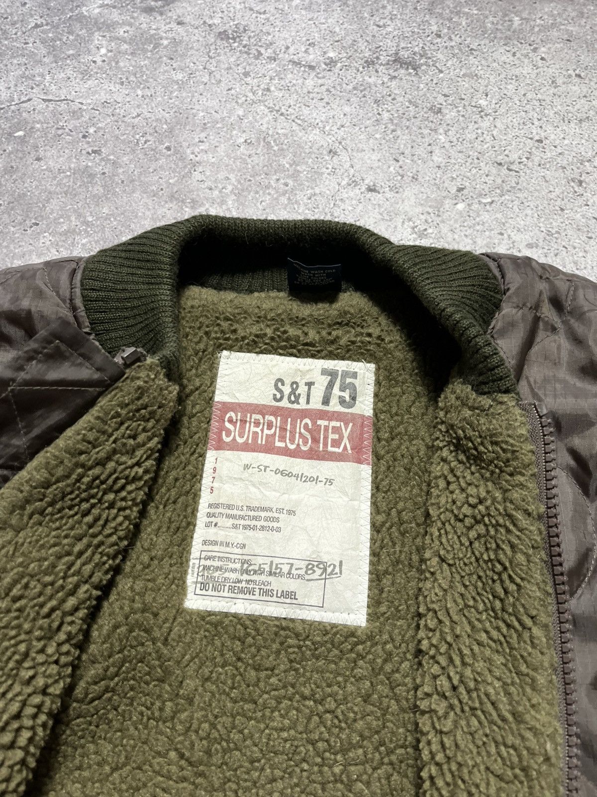 Japanese Brand Vintage Y2K SURPLUS TEX 75 Military Quilted jacket Size US XL / EU 56 / 4 - 9 Thumbnail